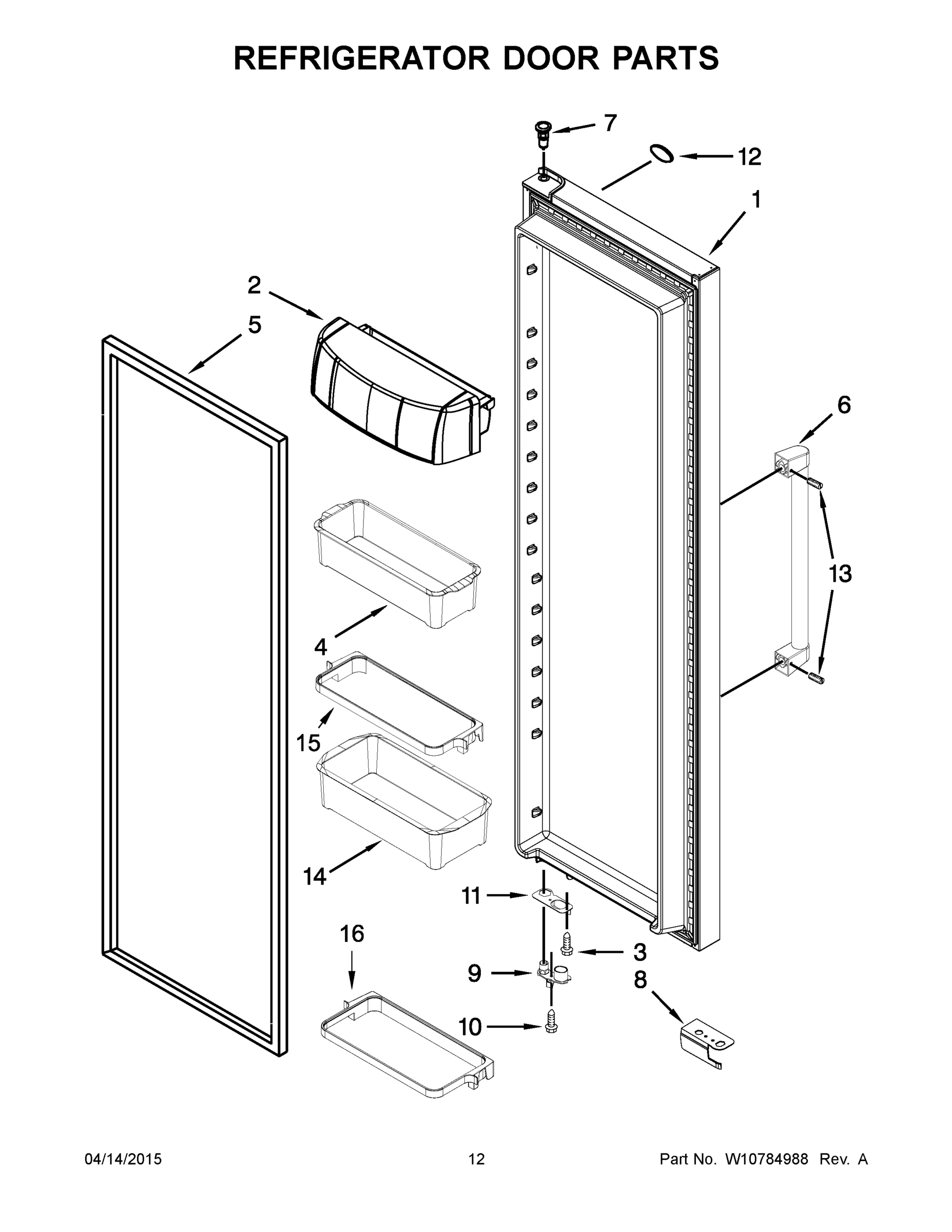 07 - REFRIGERATOR DOOR PARTS