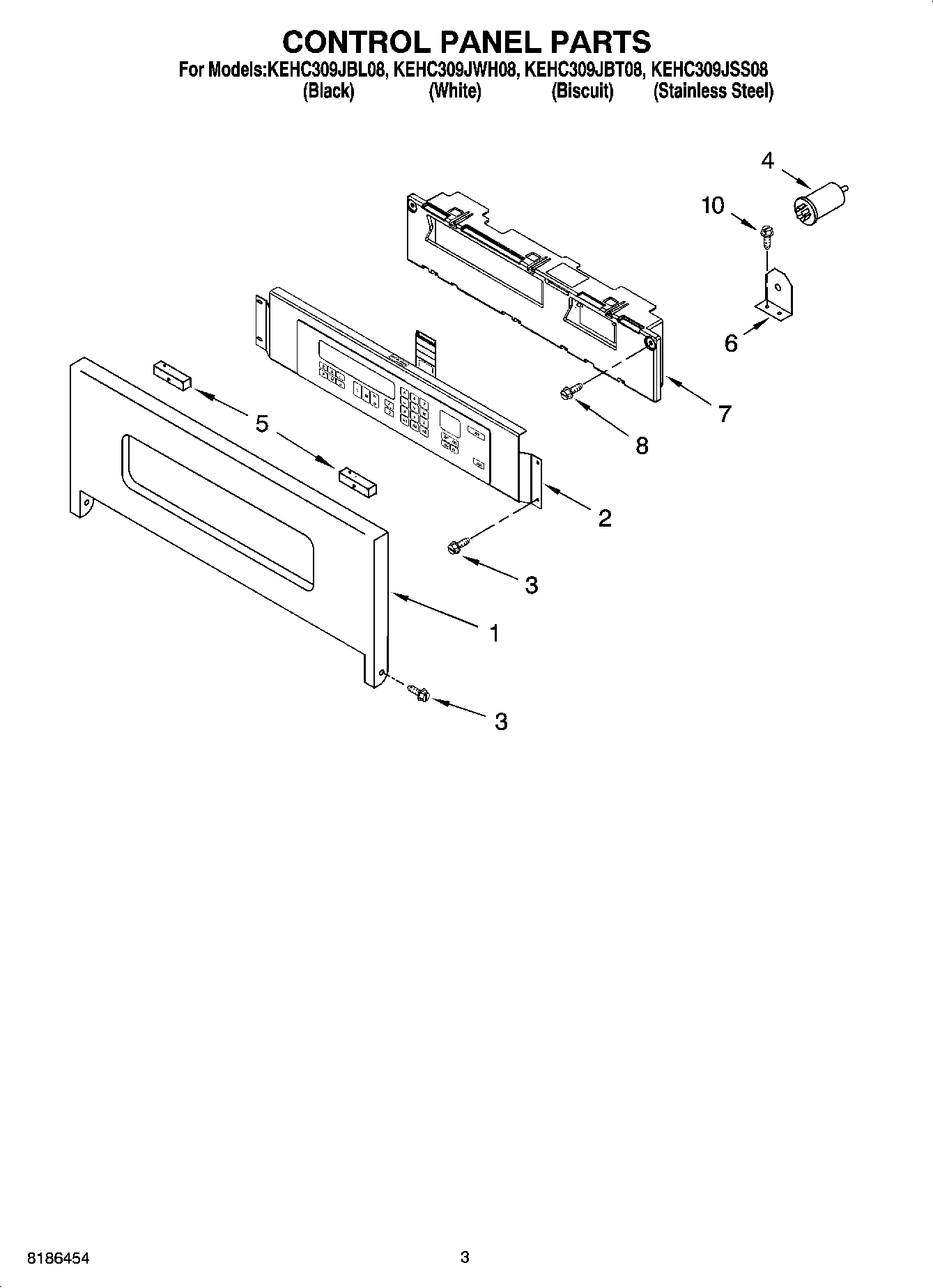 02 - CONTROL PANEL PARTS