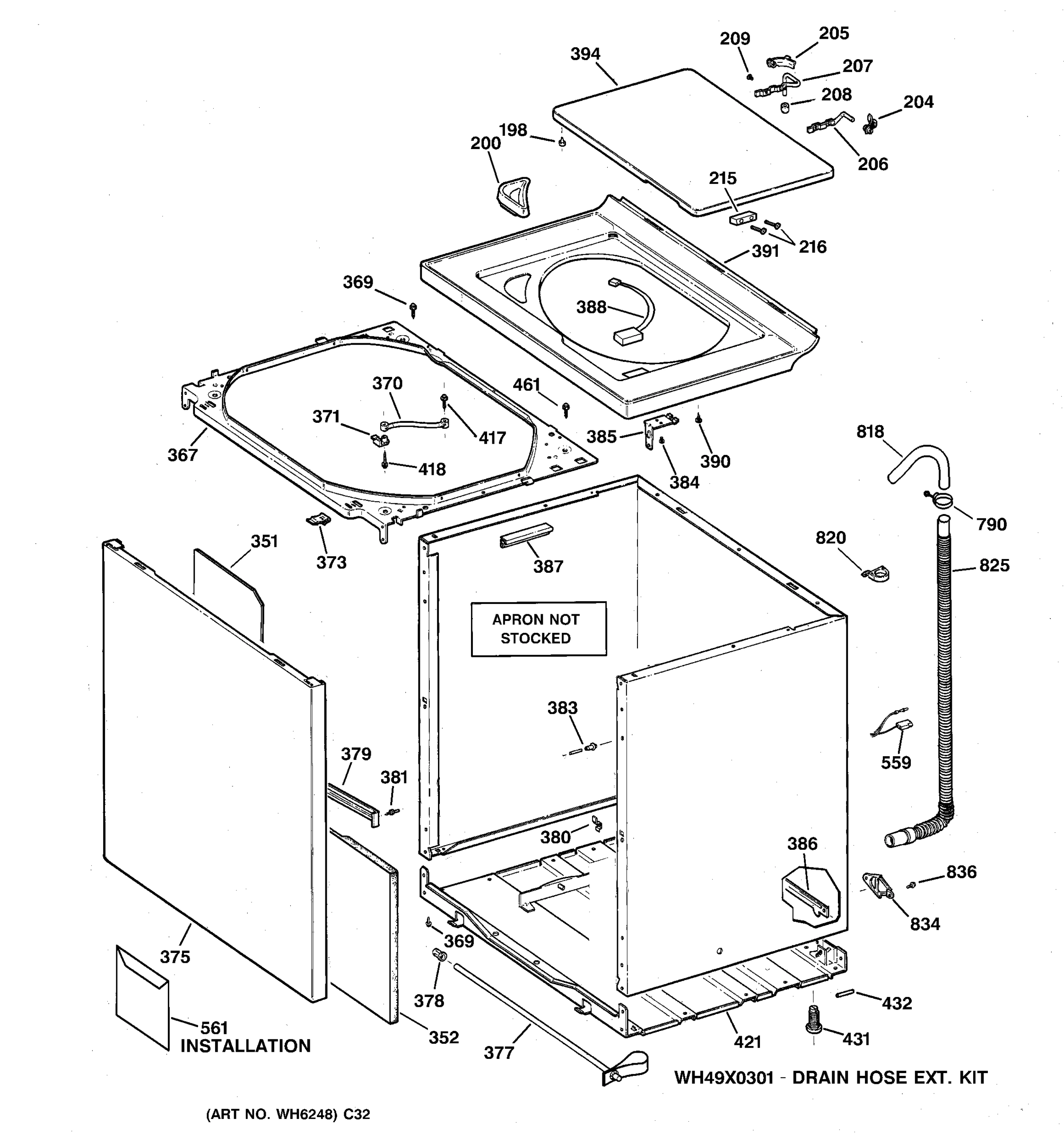 CABINET, COVER & FRONT PANEL