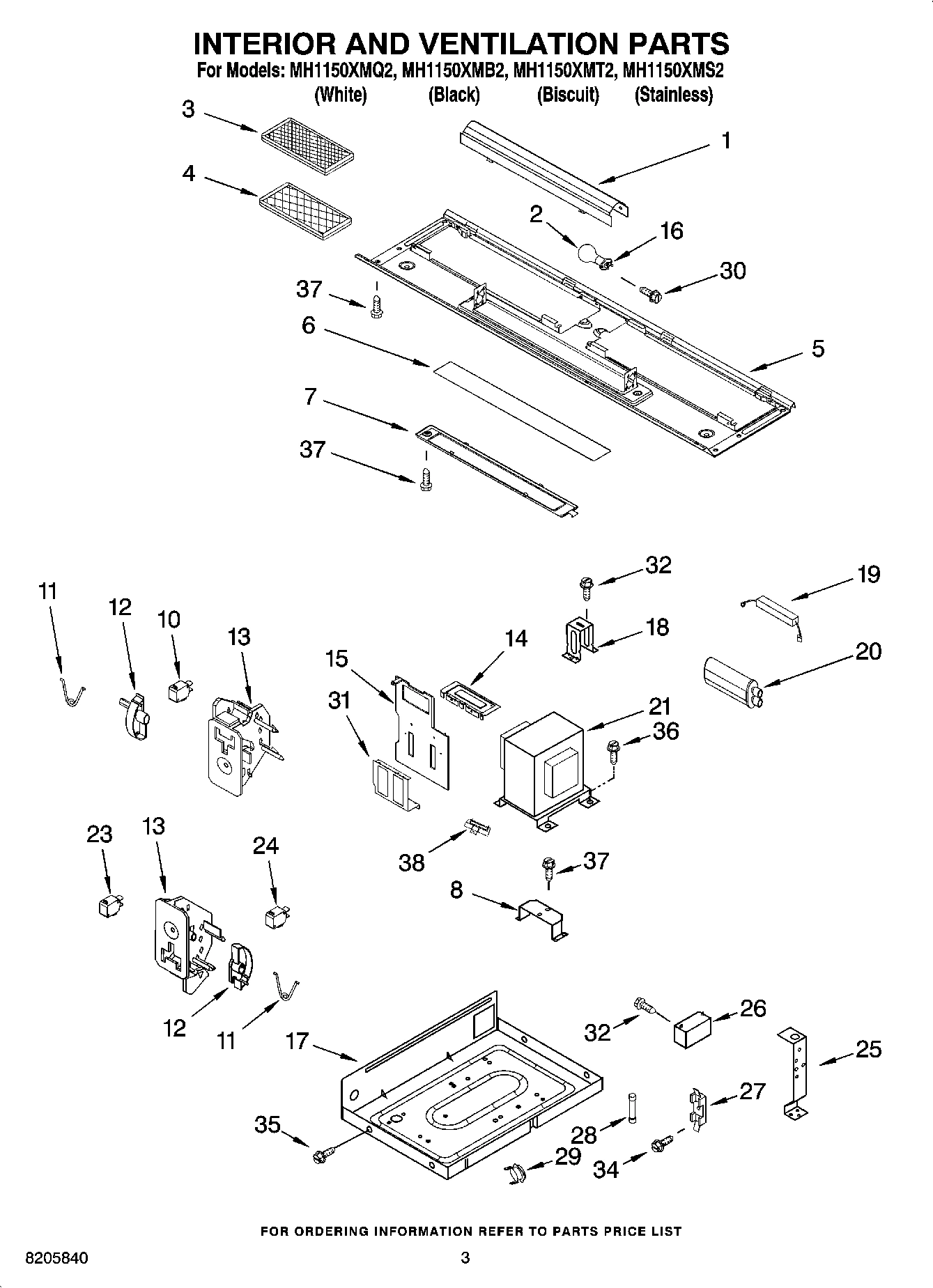 03 - INTERIOR AND VENTILATION PARTS