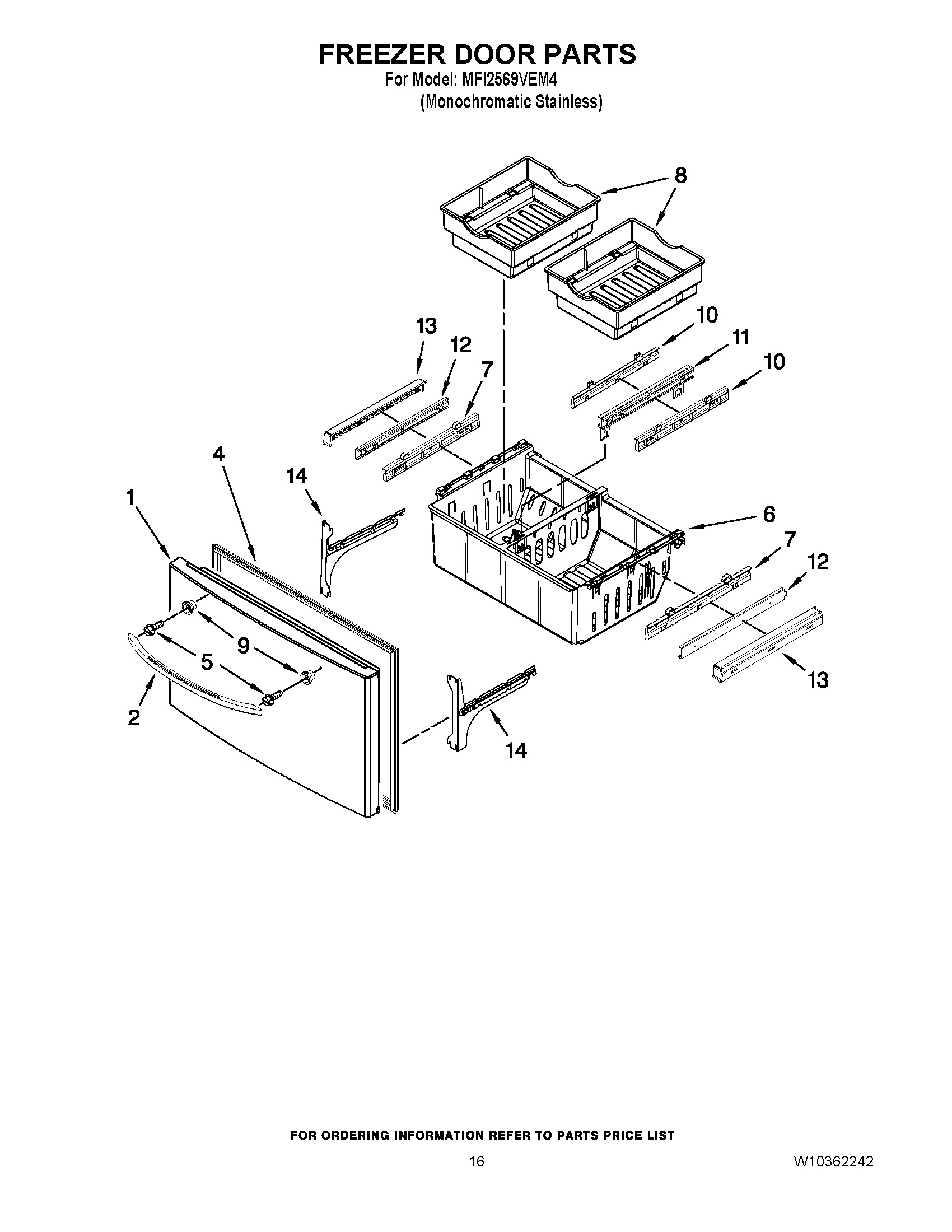 09 - FREEZER DOOR PARTS