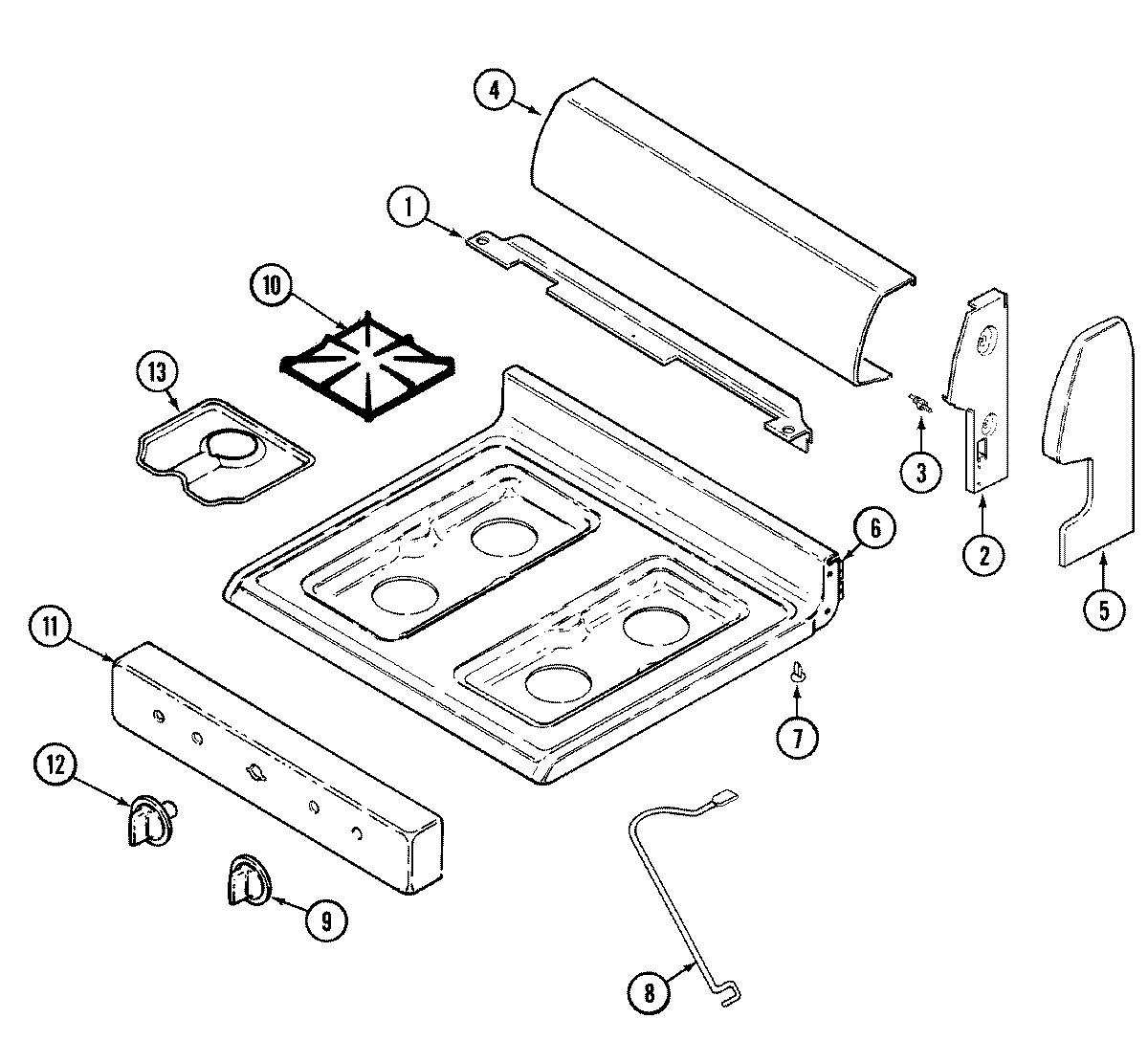 02 - CONTROL PANEL/TOP ASSEMBLY