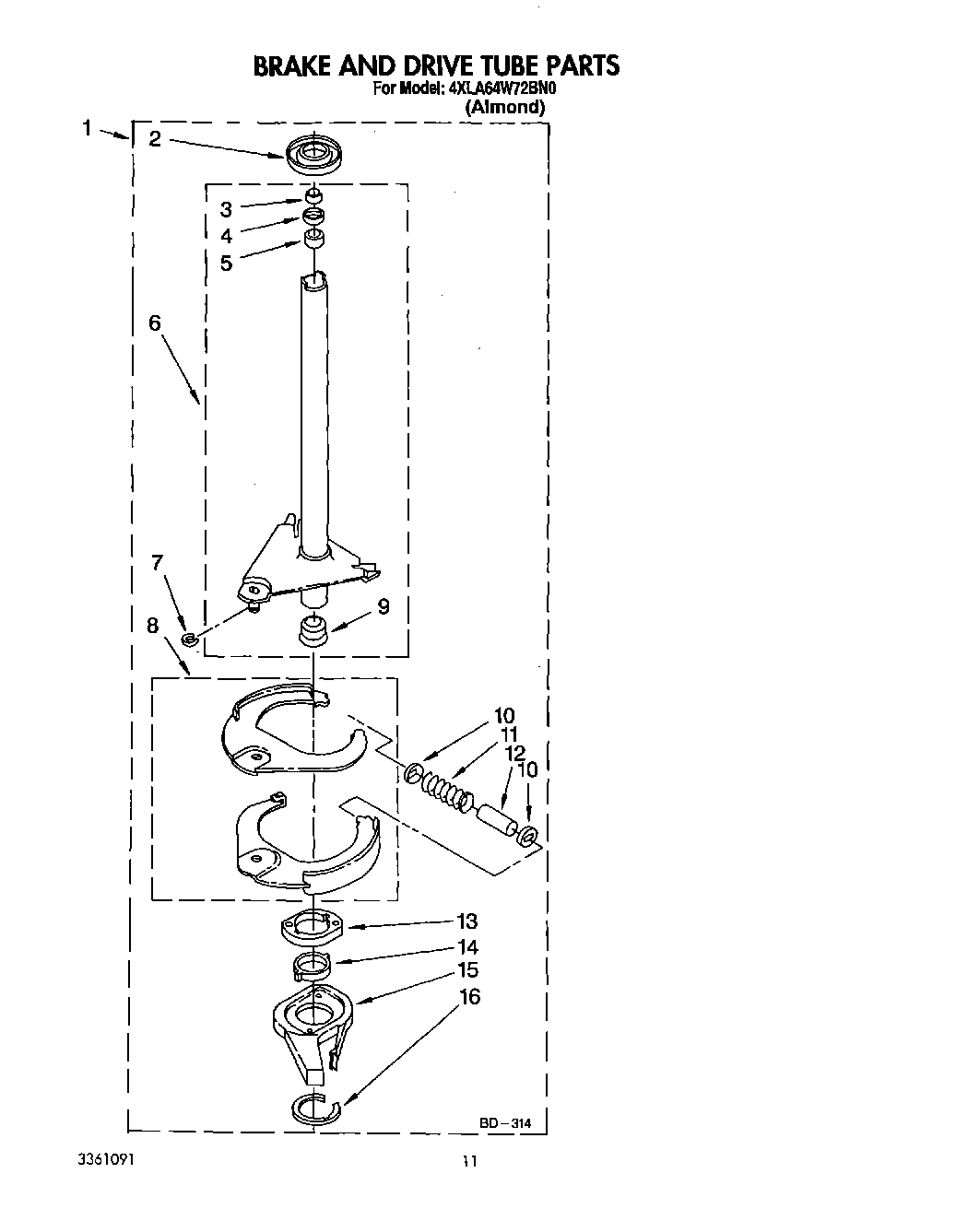 09 - BRAKE AND DRIVE TUBE