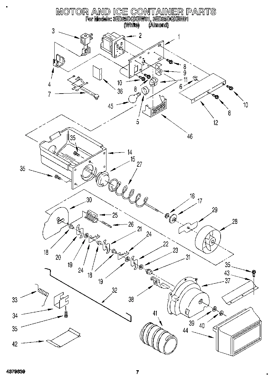 05 - MOTOR AND ICE CONTAINER