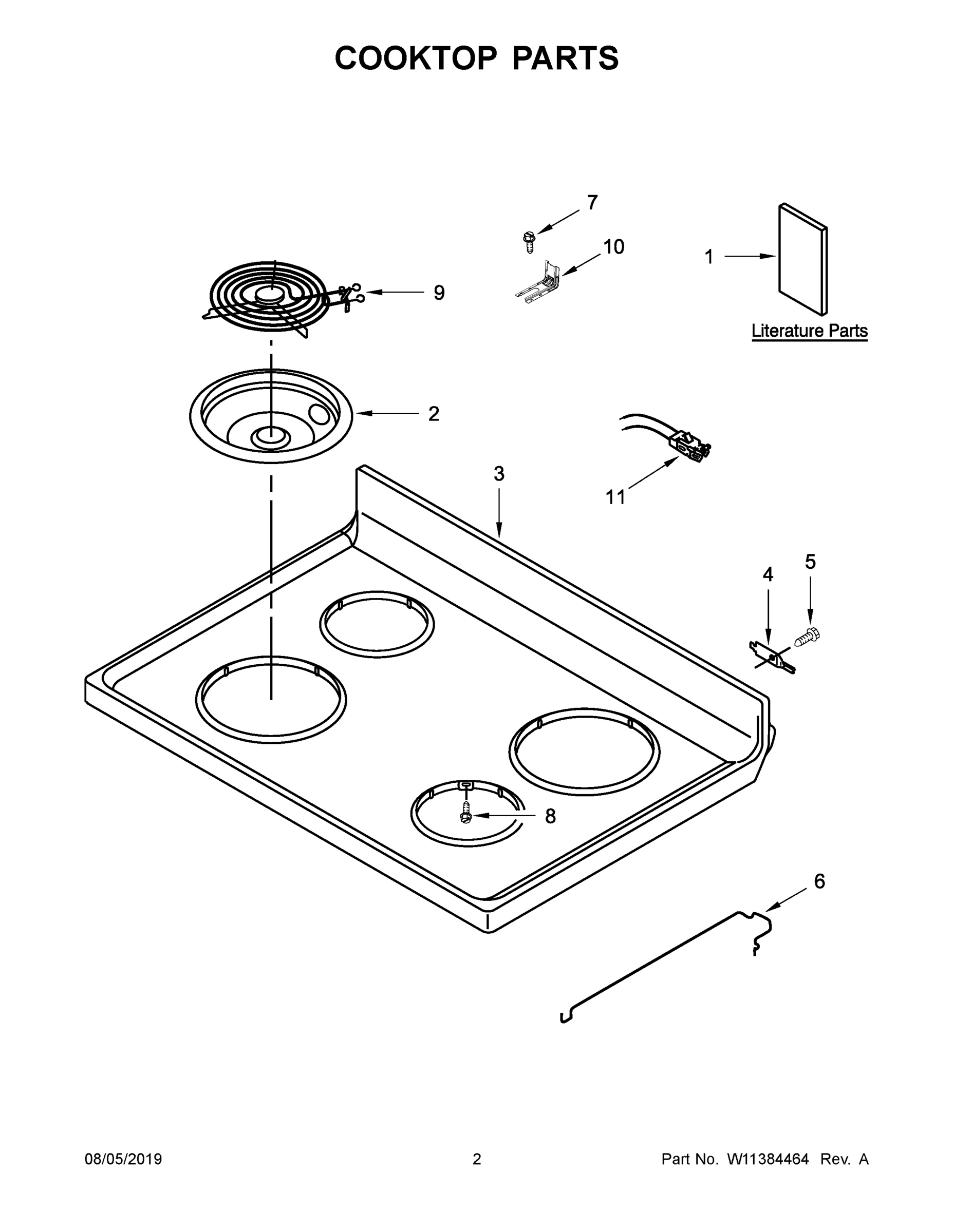 02 - COOKTOP PARTS