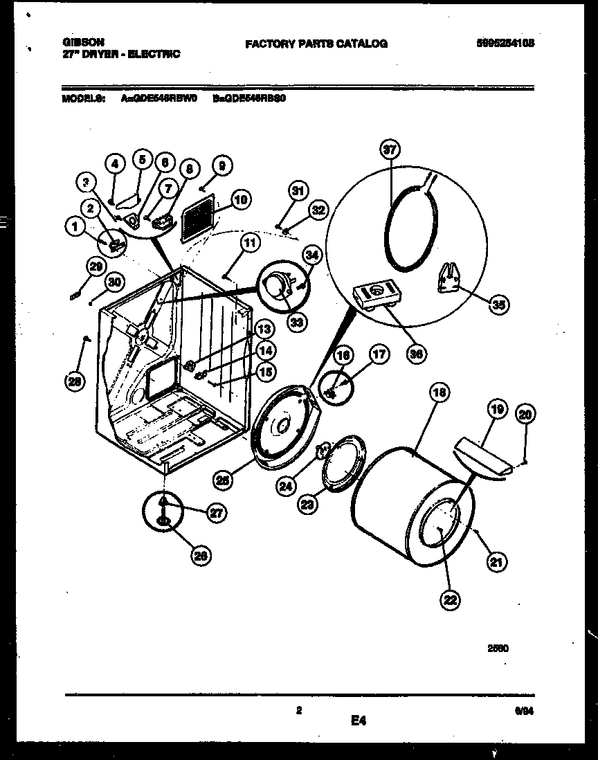 02 - CABINET AND COMPONENT PARTS