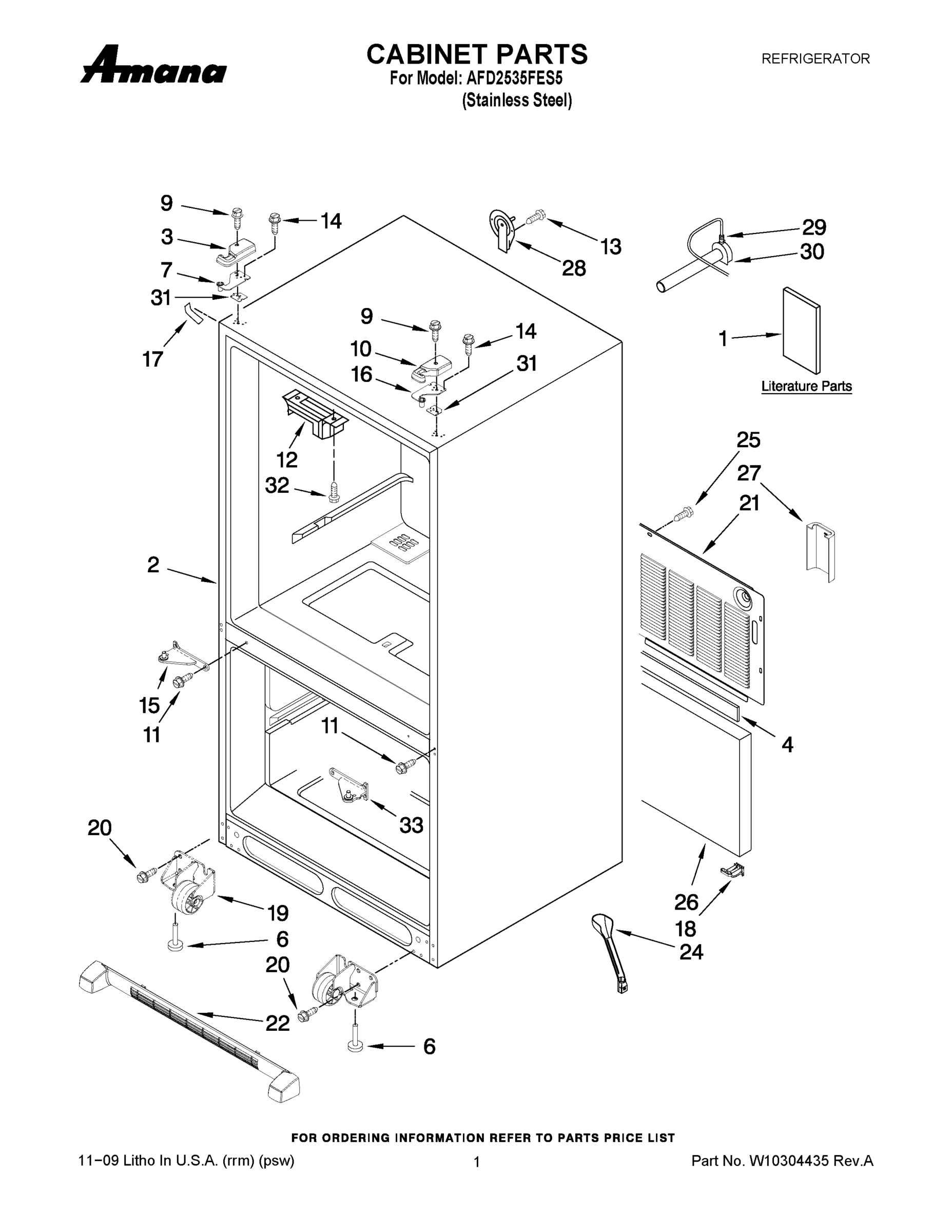 01 - CABINET PARTS
