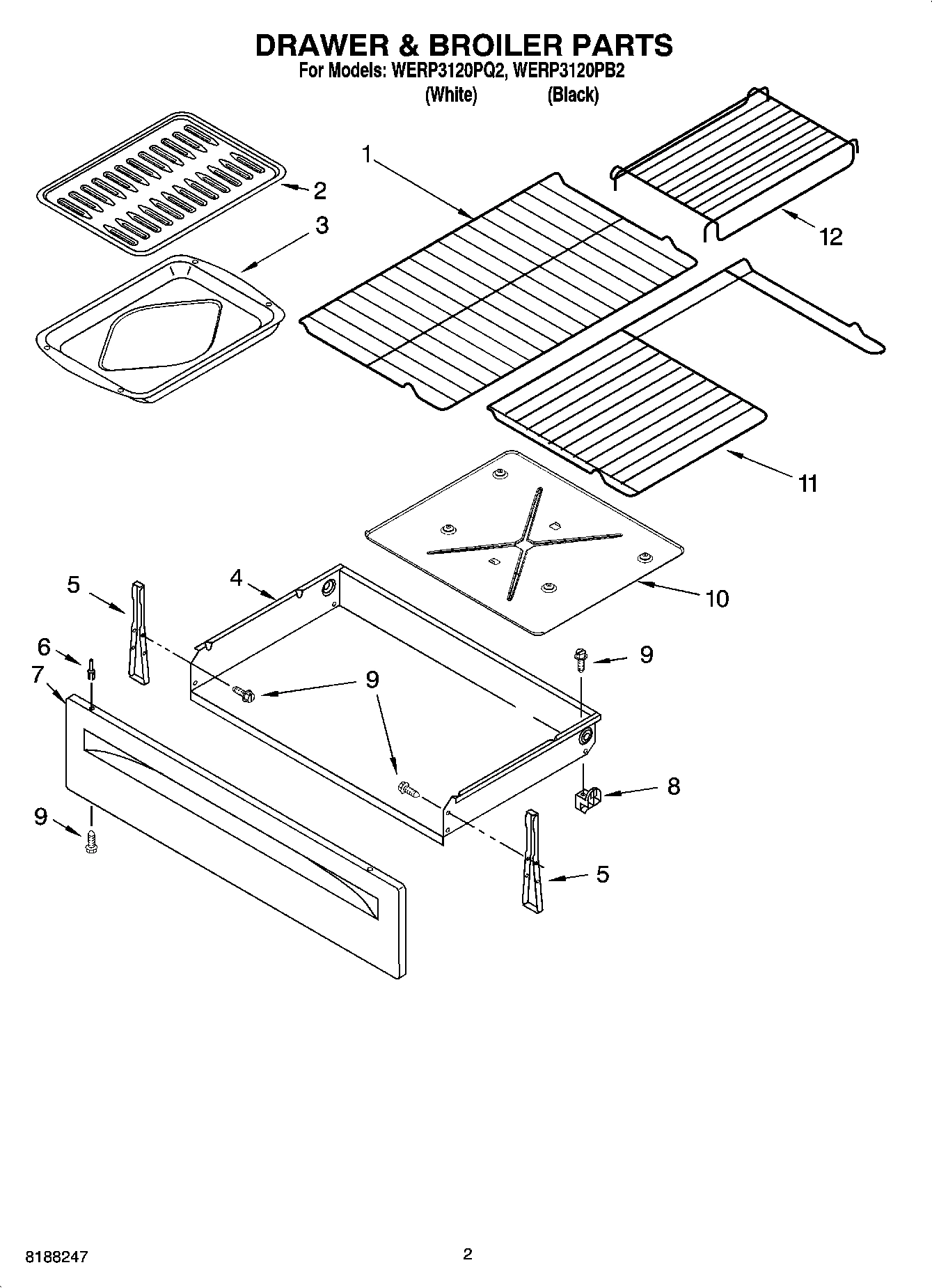 02 - DRAWER & BROILER PARTS