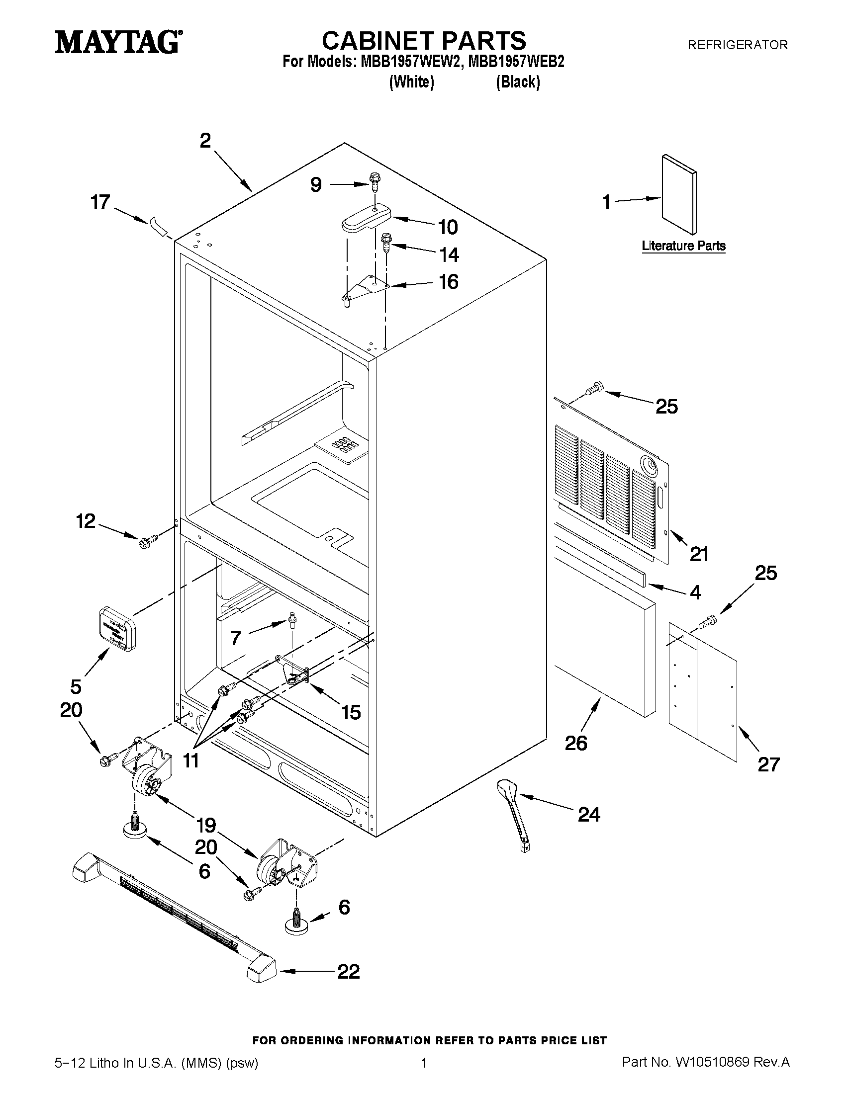 01 - CABINET PARTS