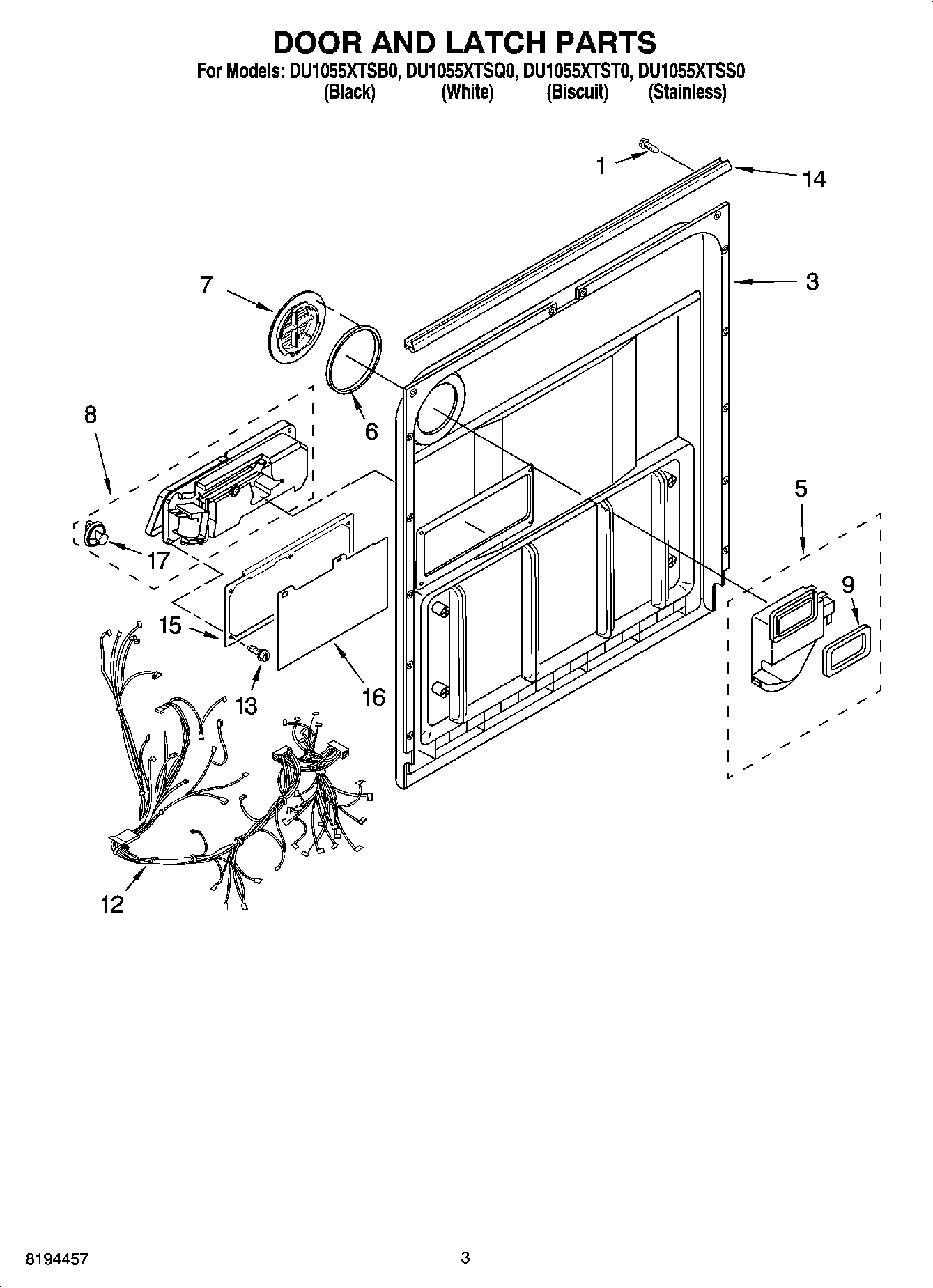 03 - DOOR AND LATCH PARTS