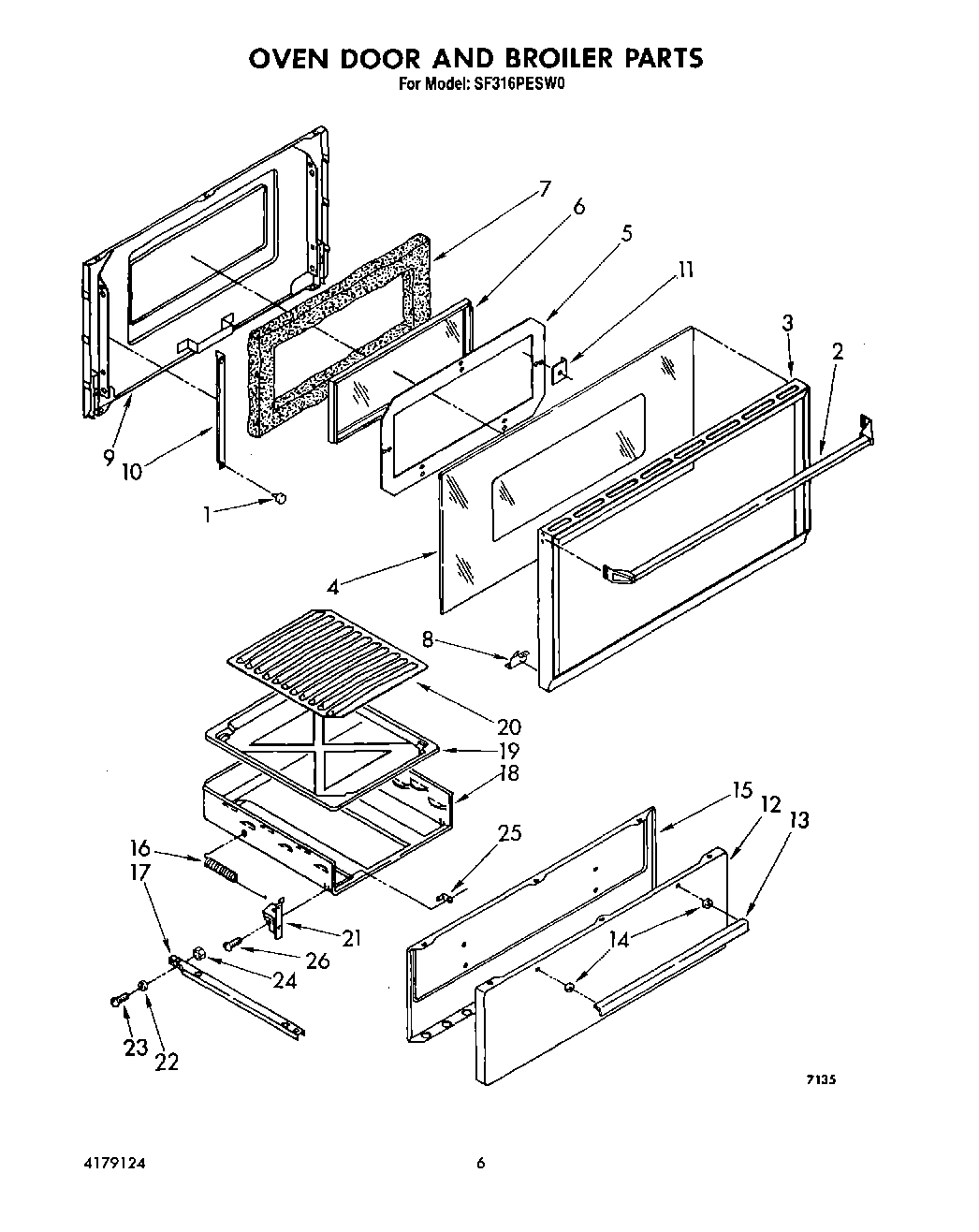 05 - OVEN DOOR AND BROILER