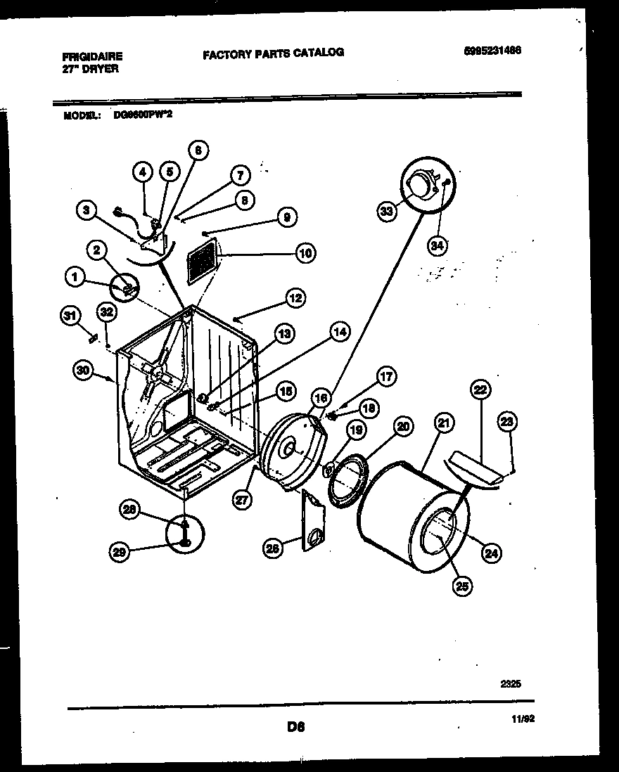 02 - CABINET AND COMPONENT PARTS