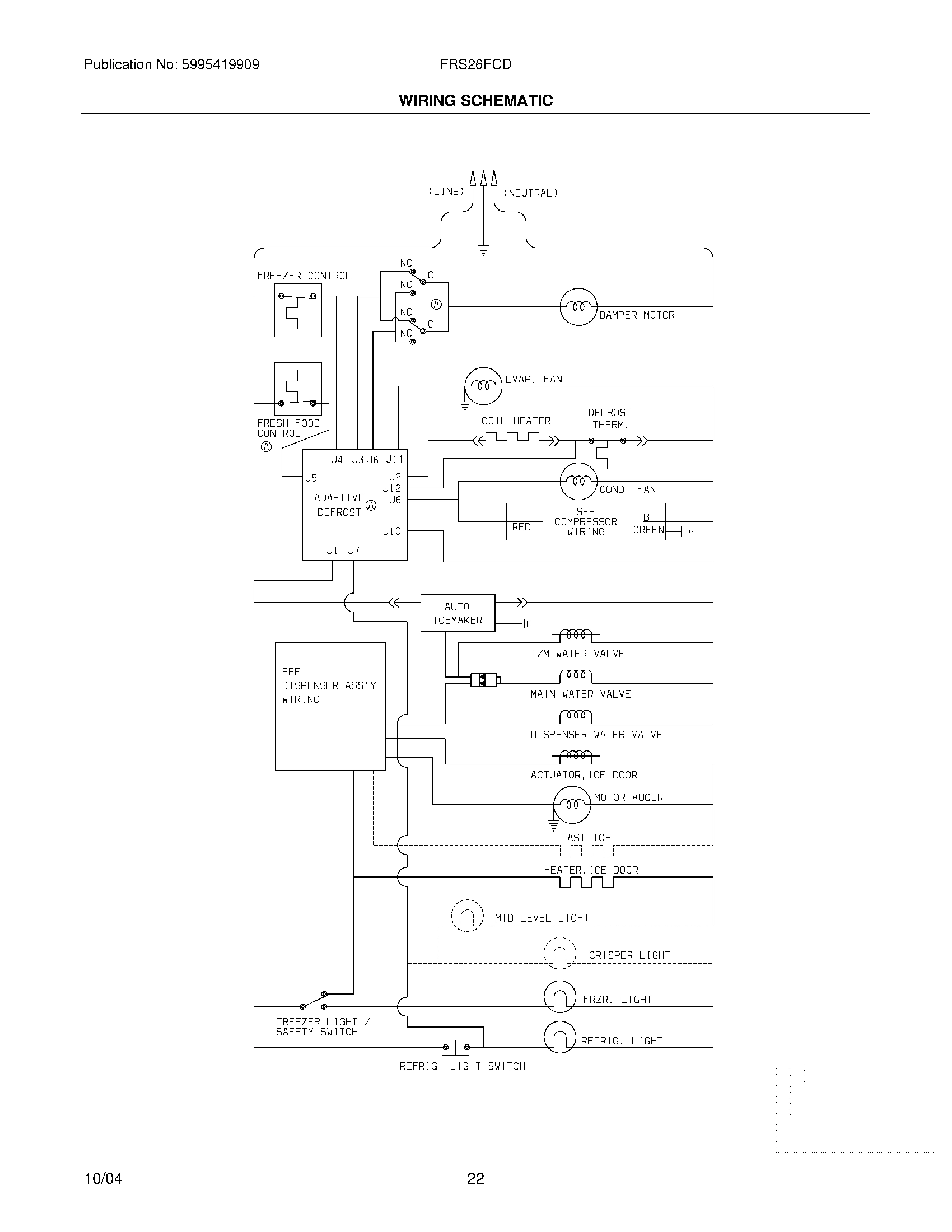 22 - WIRING SCHEMATIC