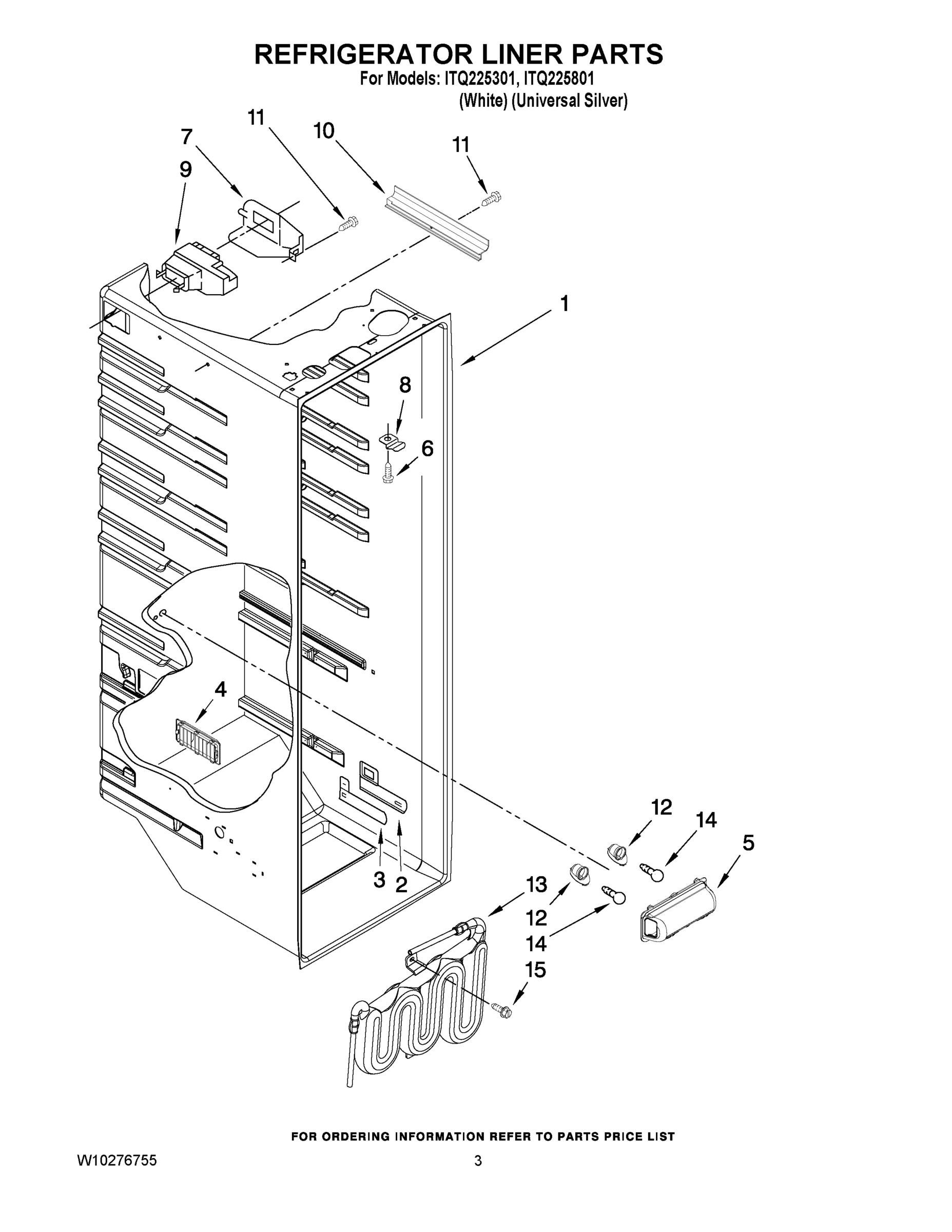 02 - REFRIGERATOR LINER PARTS