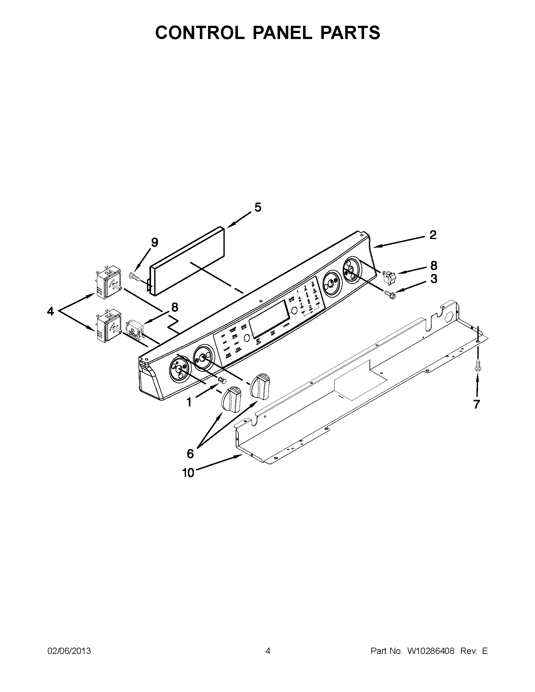 02 - CONTROL PANEL PARTS
