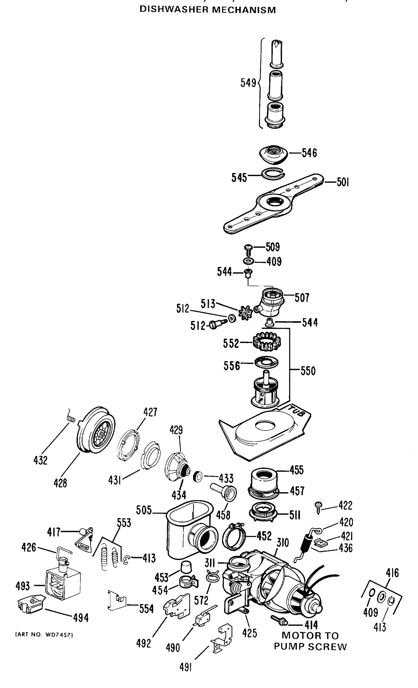 DISHWASHER MECHANISM