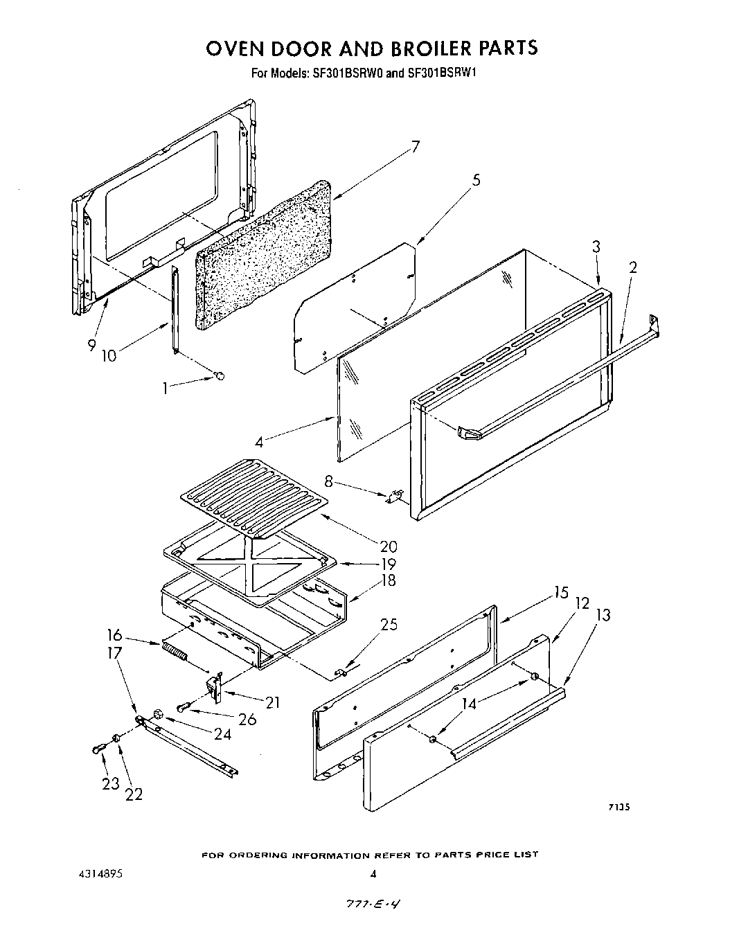 03 - OVEN DOOR AND BROILER