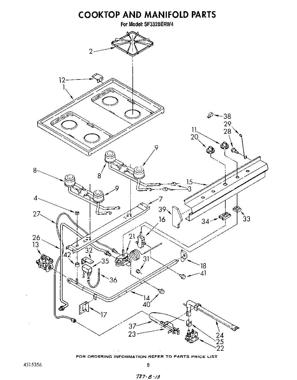 06 - COOKTOP AND MANIFOLD , LITERATURE AND OPTIONAL