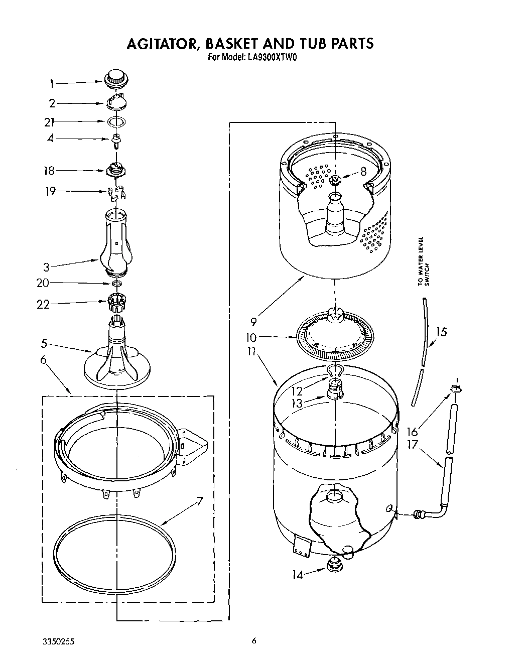 04 - AGITATOR, BASKET AND TUB