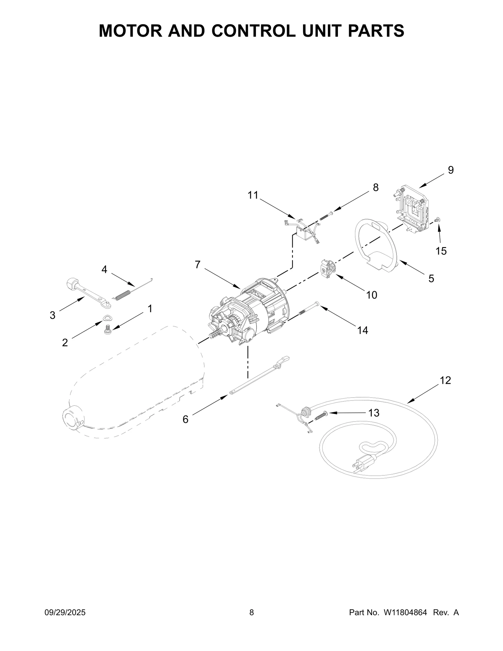 MOTOR AND CONTROL UNIT PARTS