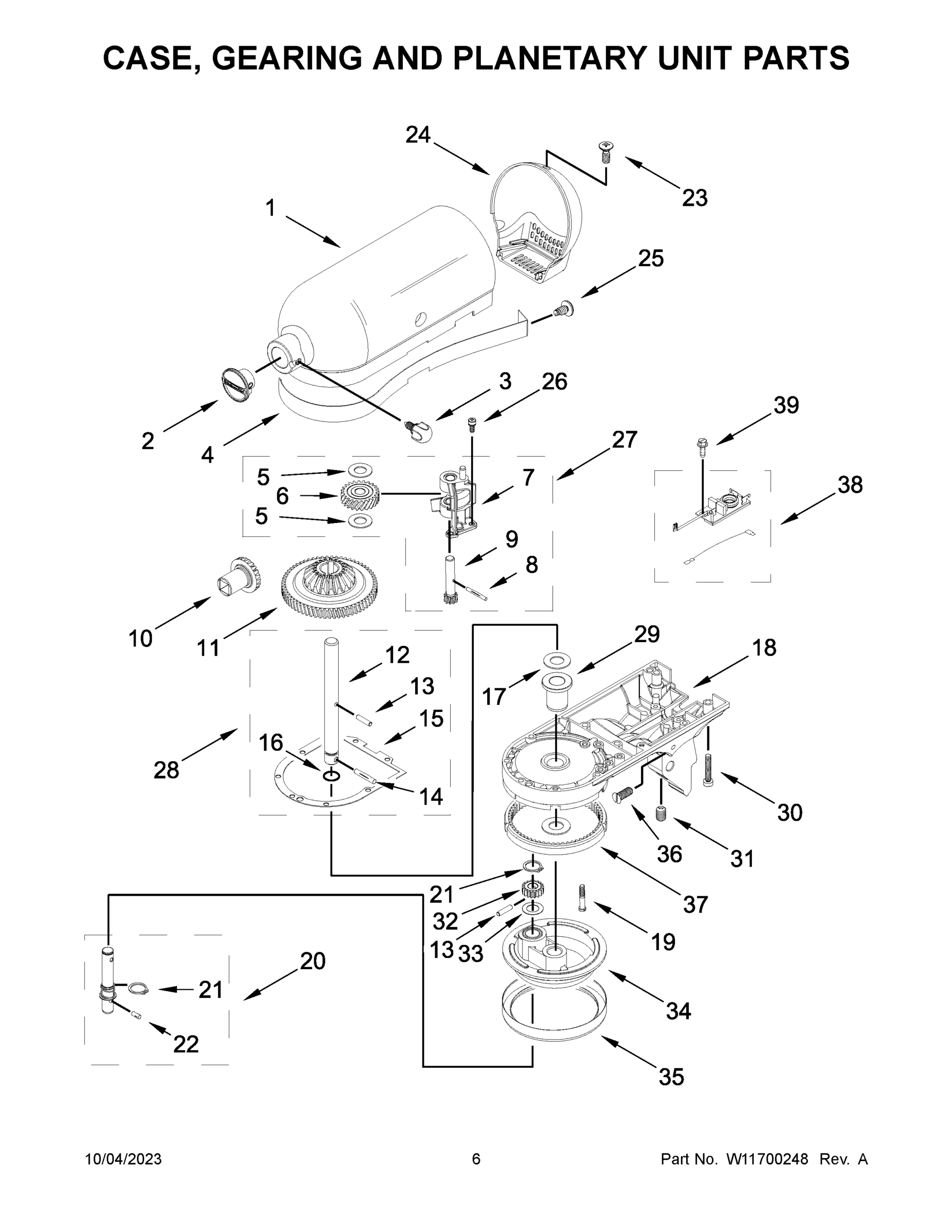 04 - CASE, GEARING AND PLANETARY UNIT PARTS