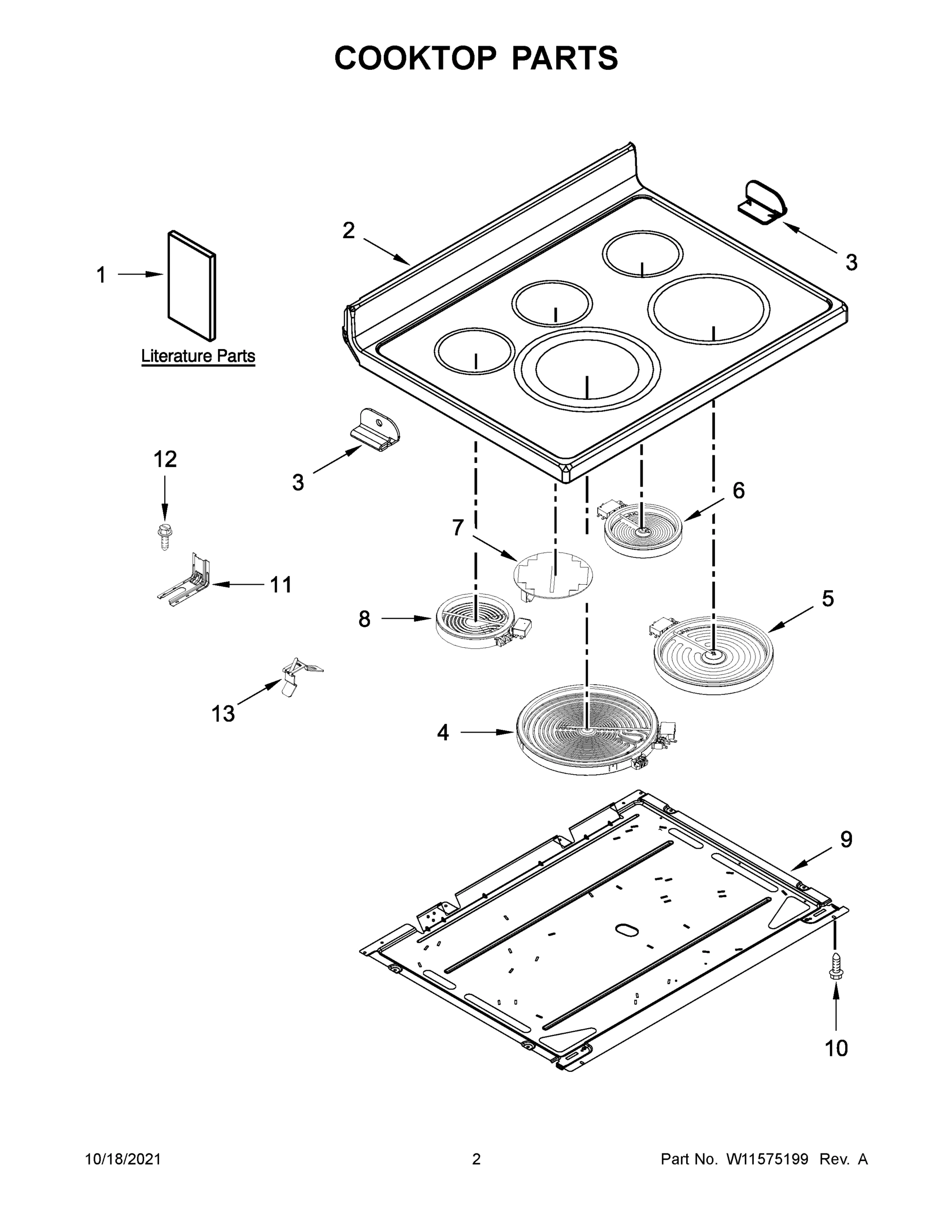 02 - COOKTOP PARTS