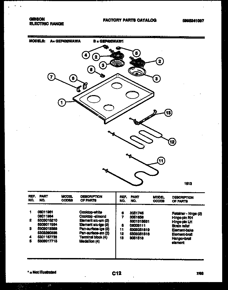 05 - COOKTOP AND BROILER PARTS