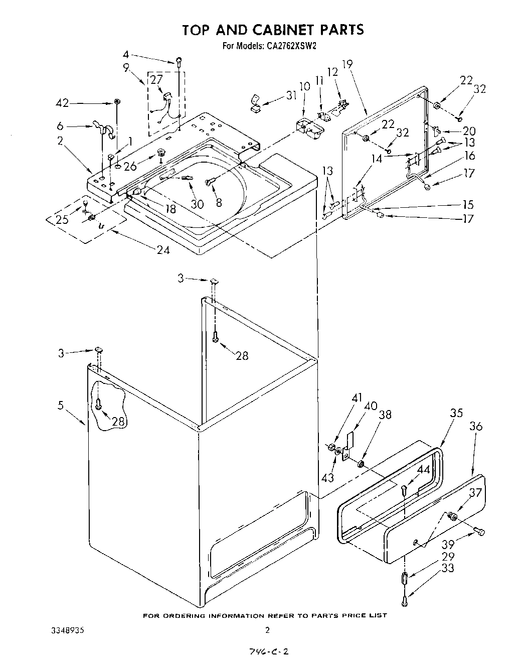 02 - TOP AND CABINET, LITERATURE AND OPTIONAL