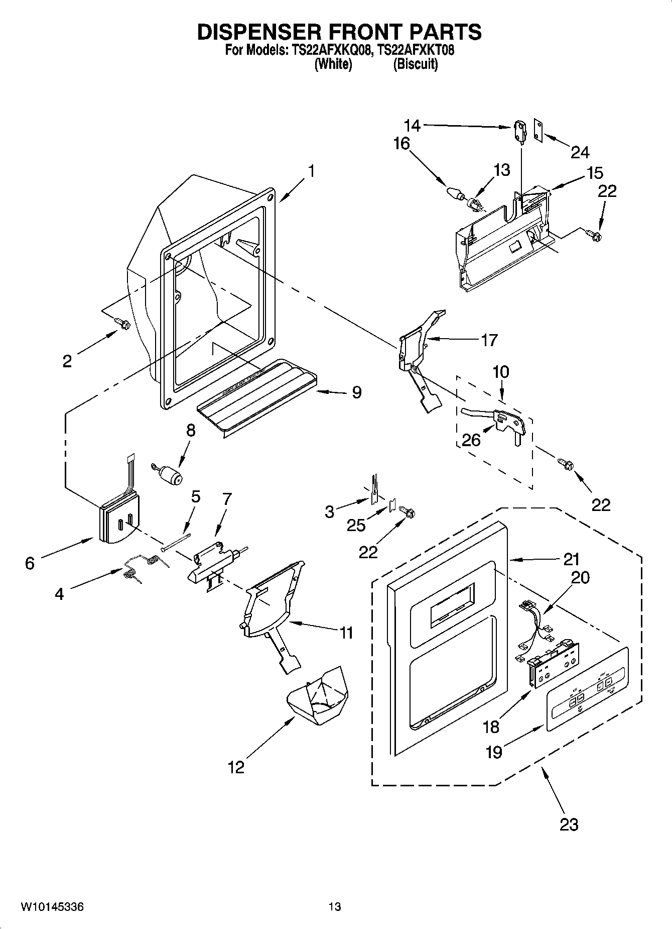 09 - DISPENSER FRONT PARTS