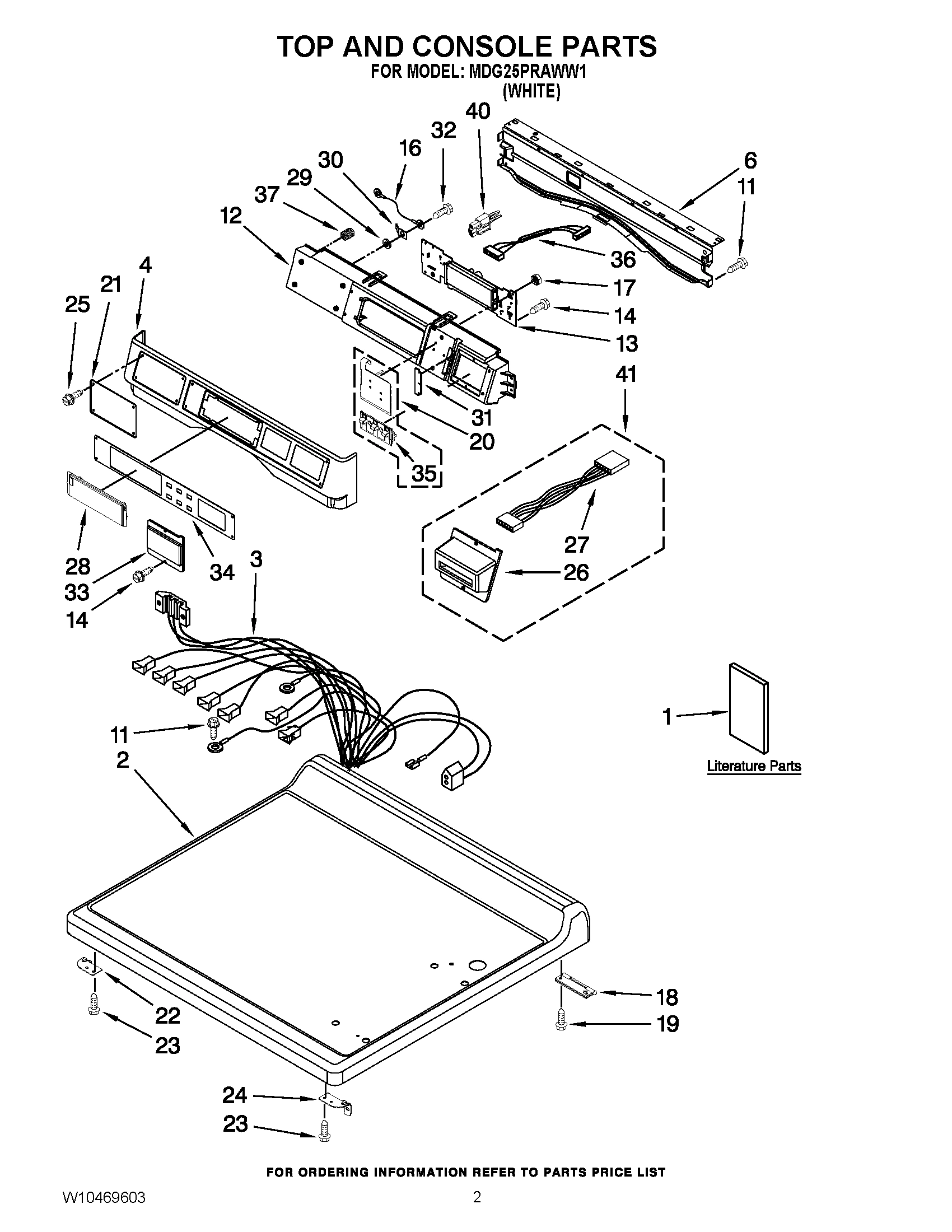 01 - TOP AND CONSOLE PARTS