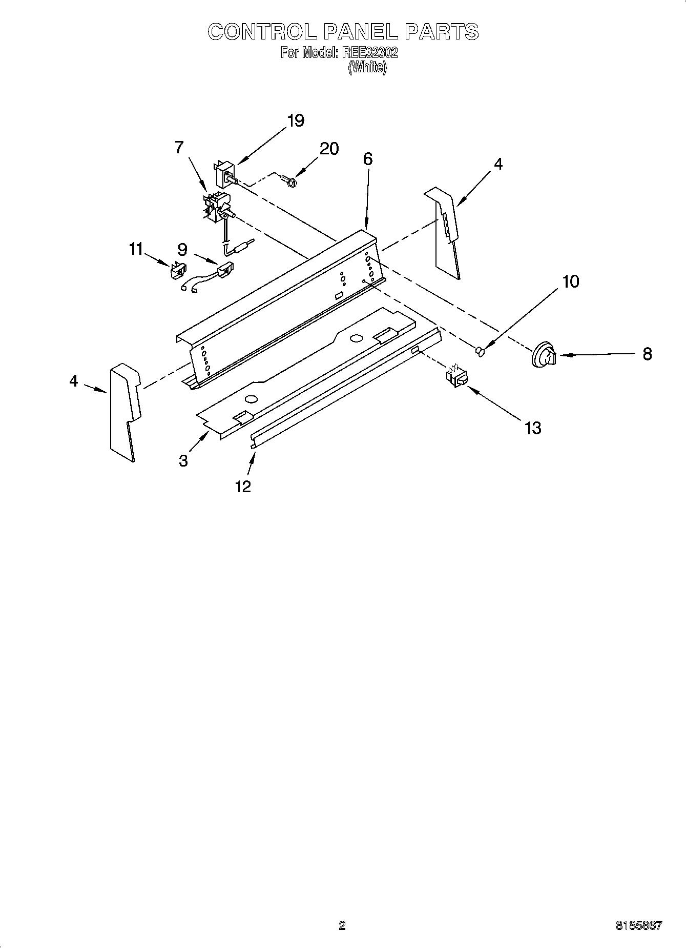 02 - CONTROL PANEL PARTS