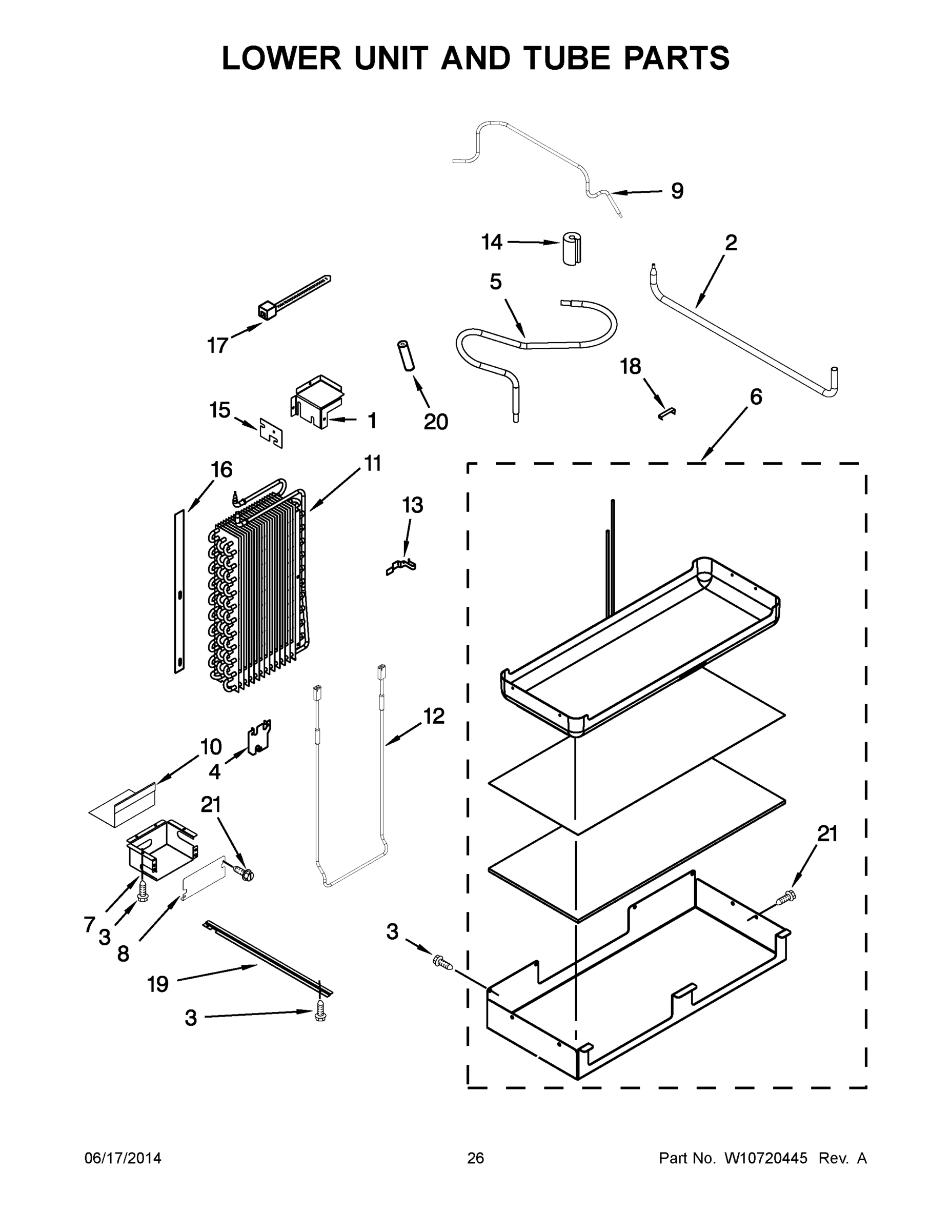 14 - LOWER UNIT AND TUBE PARTS