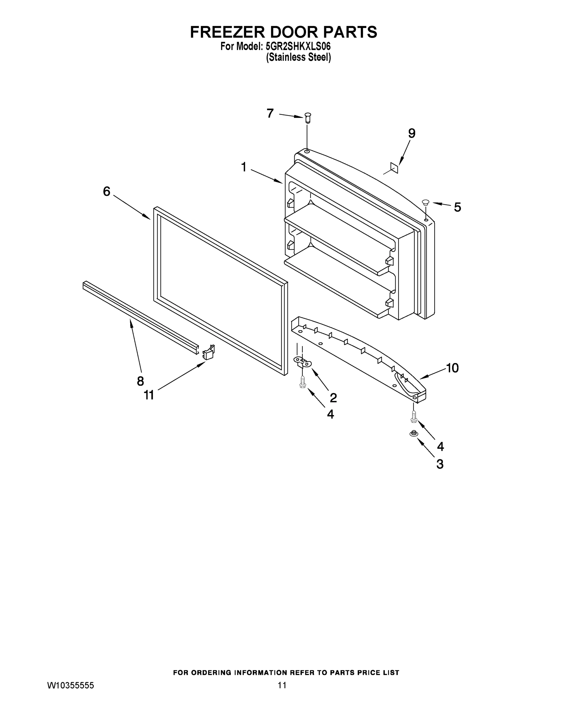 06 - FREEZER DOOR PARTS