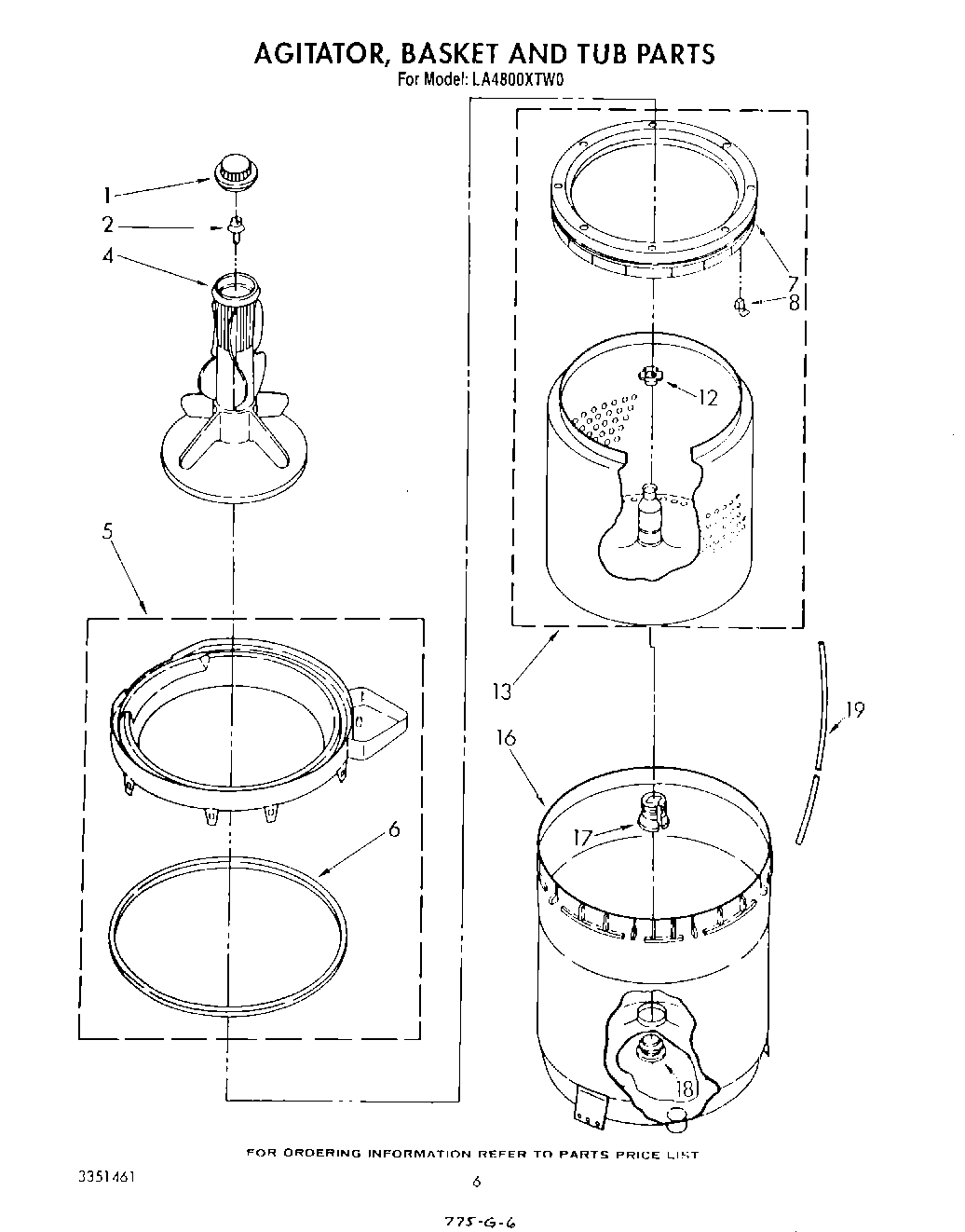 04 - AGITATOR, BASKET AND TUB