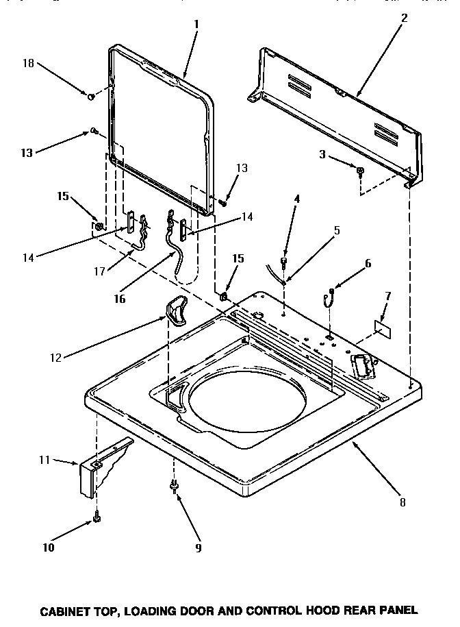 05 - CAB TOP/LOADING DR & CTRL HOOD REAR PAN