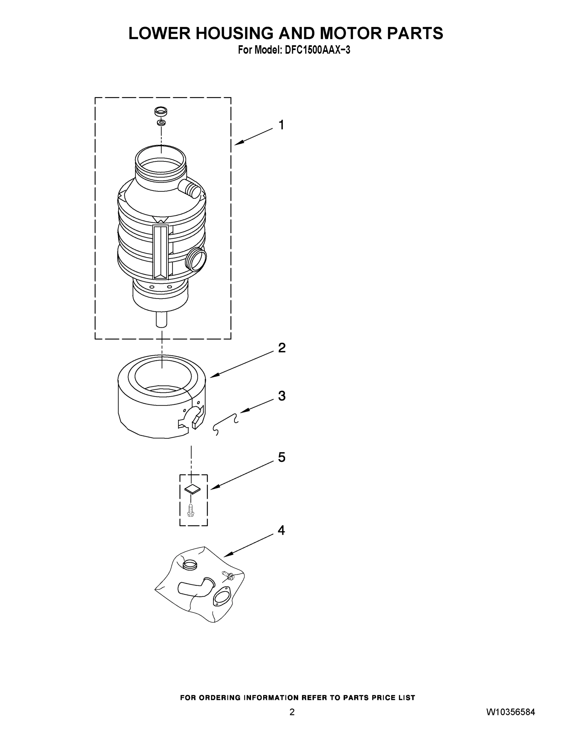 02 - LOWER HOUSING AND MOTOR PARTS