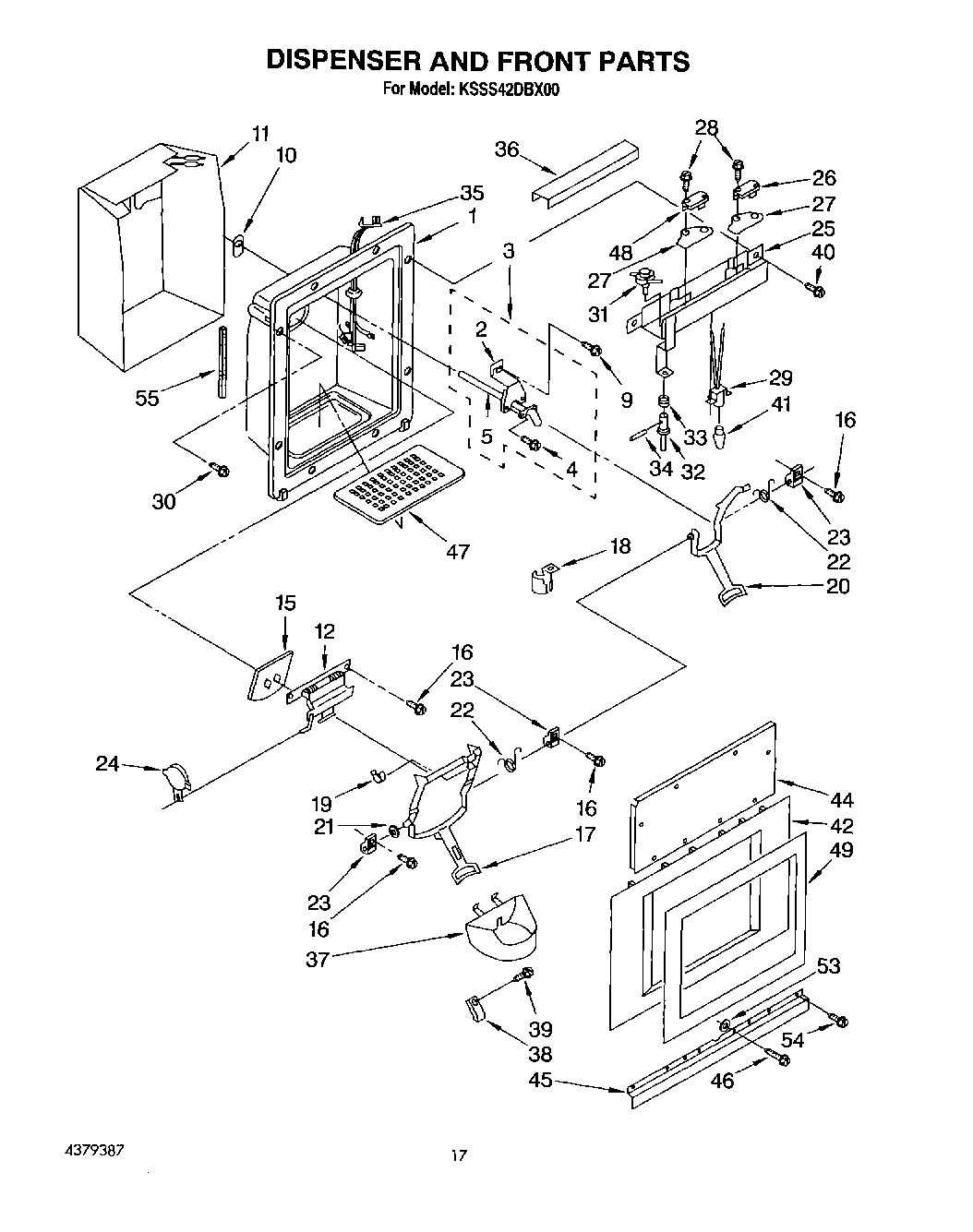 13 - DISPENSER AND FRONT