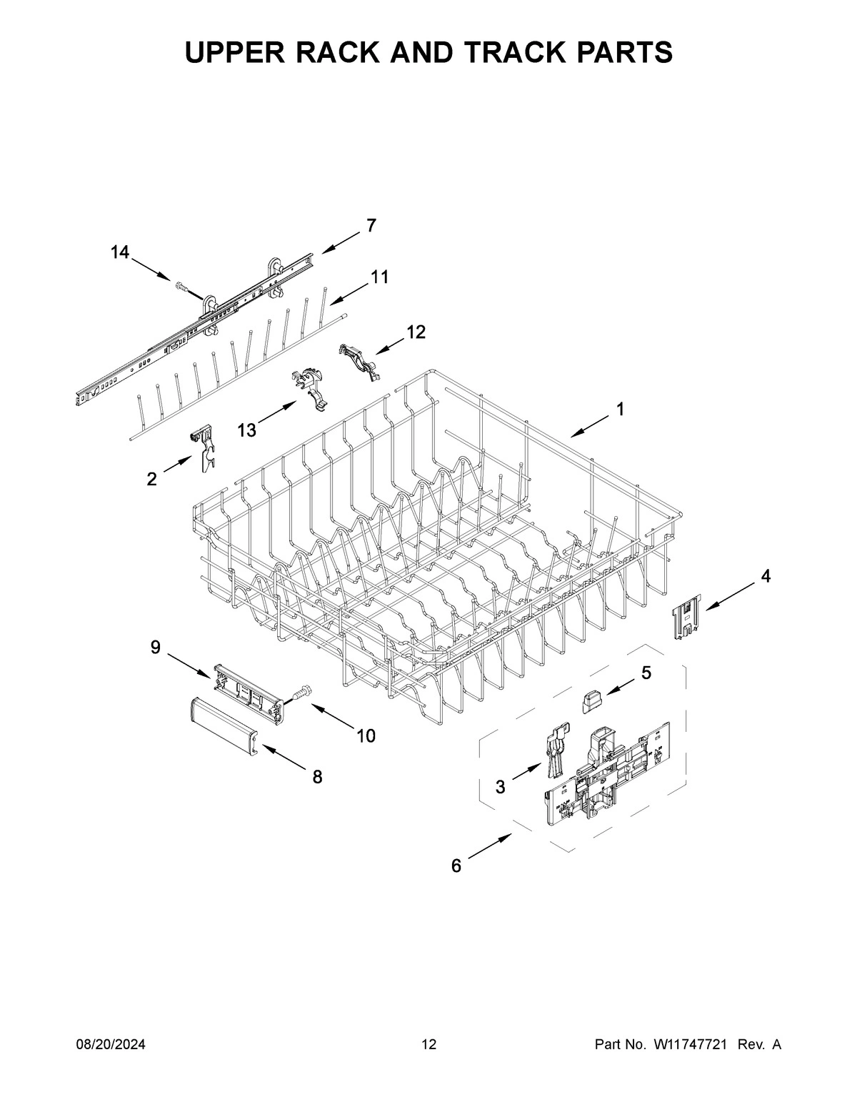 07 - UPPER RACK AND TRACK PARTS