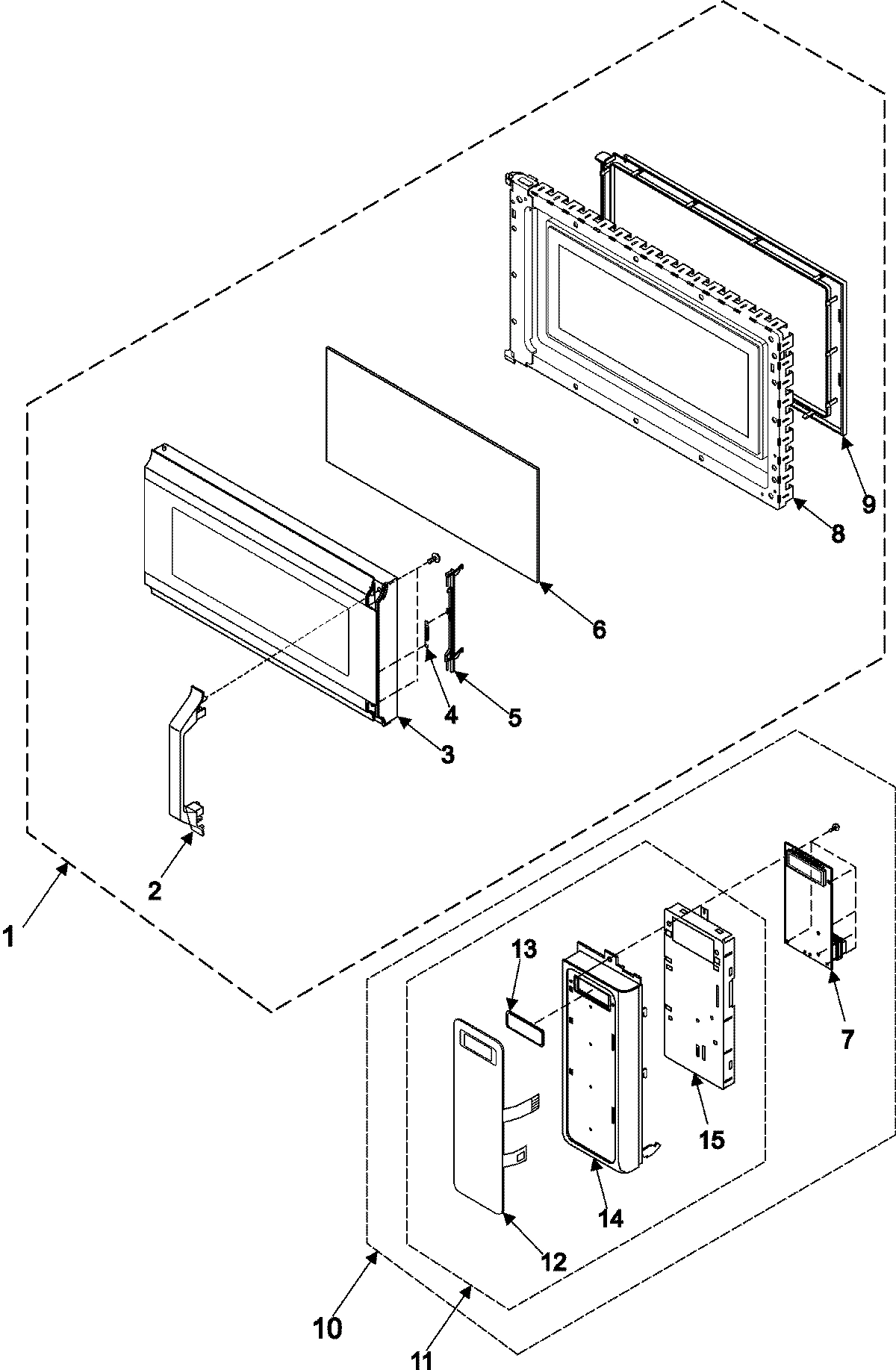 02 - CONTROL PANEL/DOOR ASSEMBLY