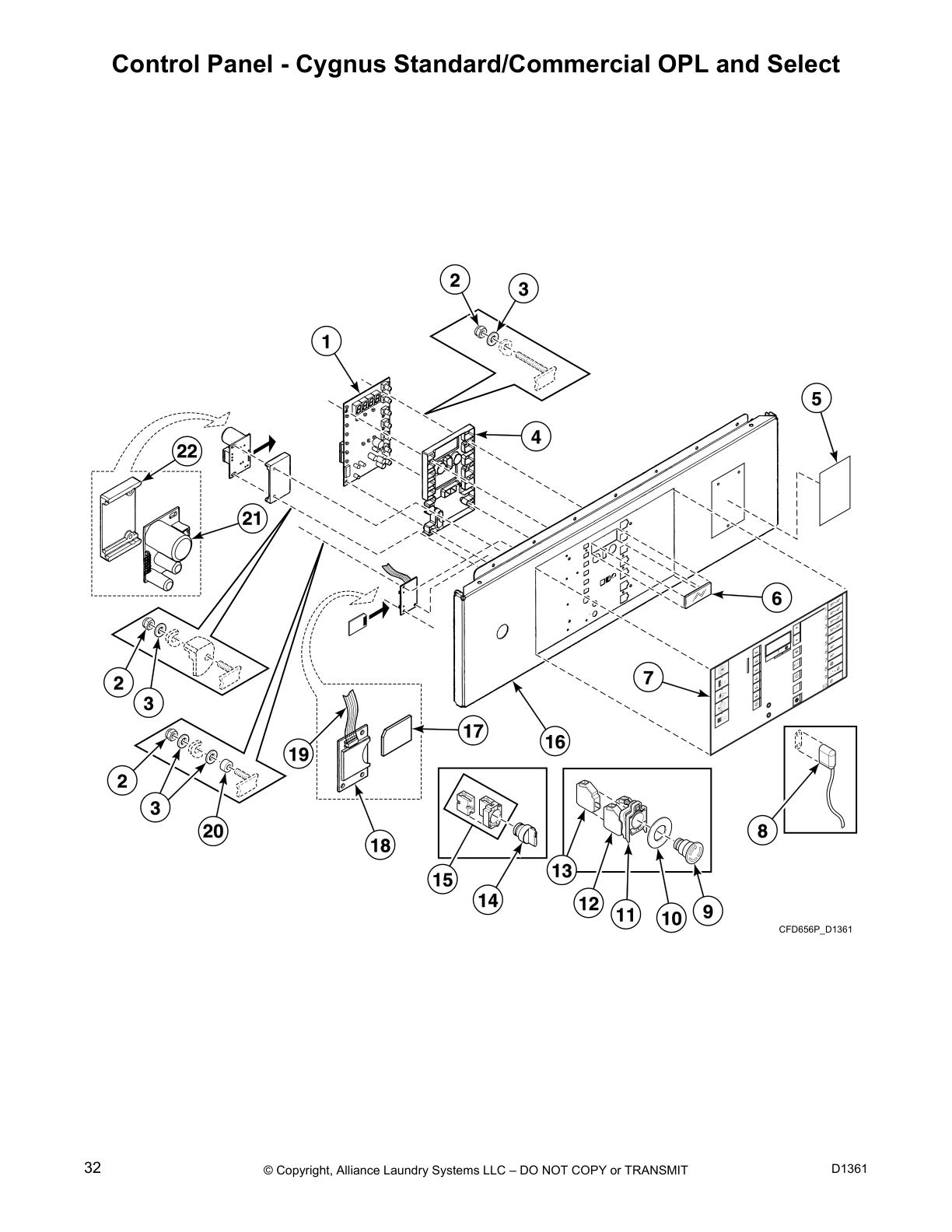Control Panel - Cygnus Standard/Commercial OPL and Select
