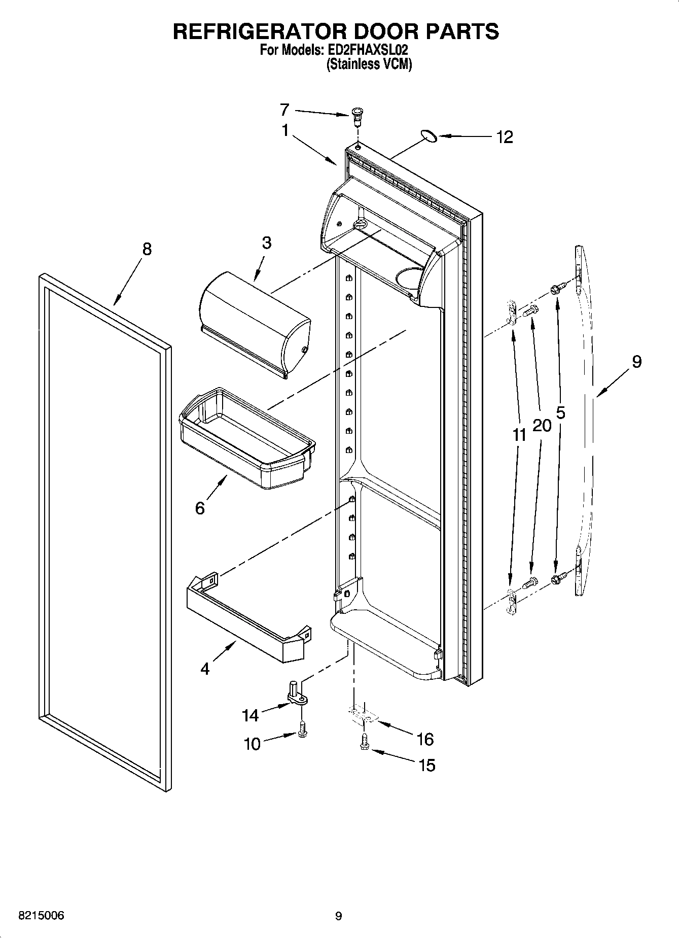 06 - REFRIGERATOR DOOR PARTS