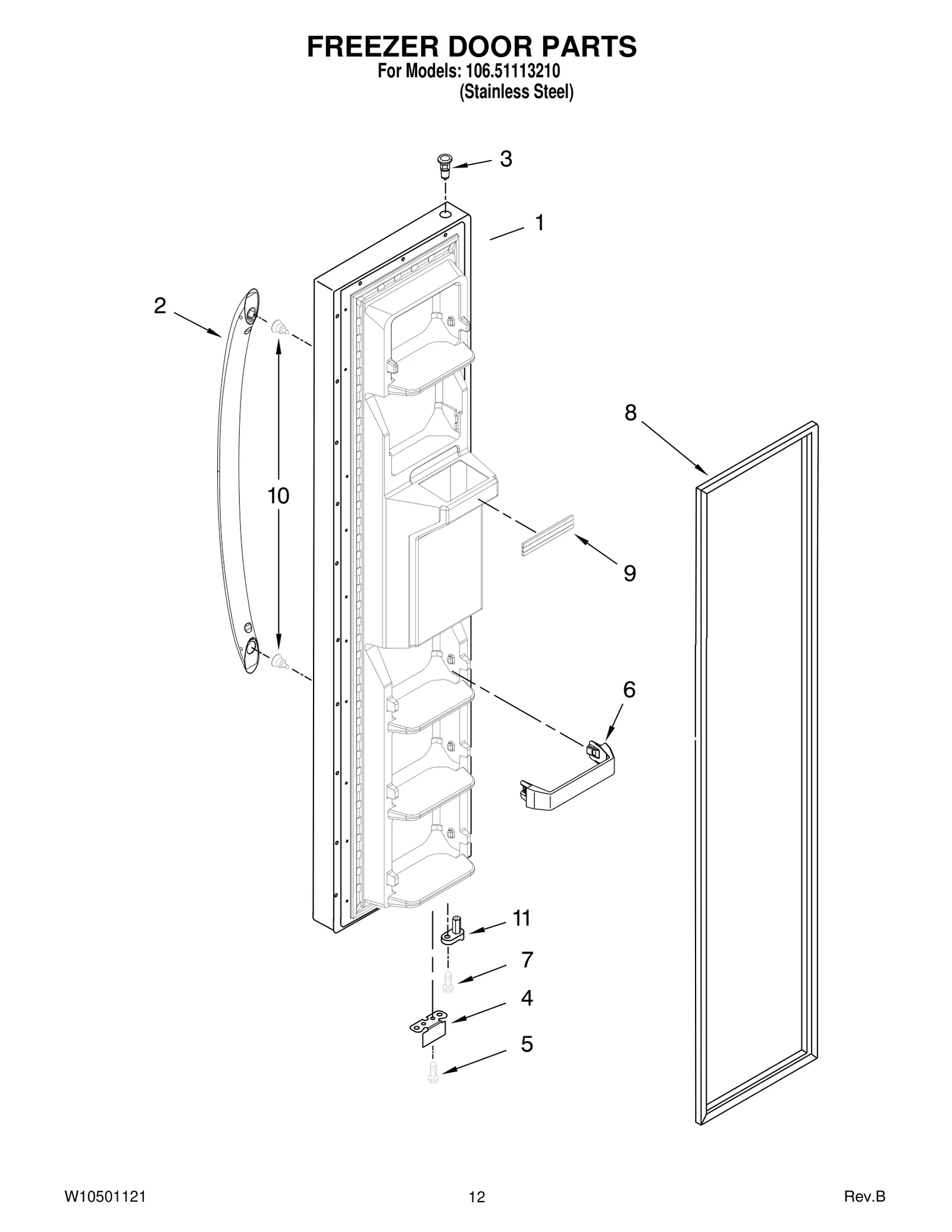 FREEZER DOOR PARTS
