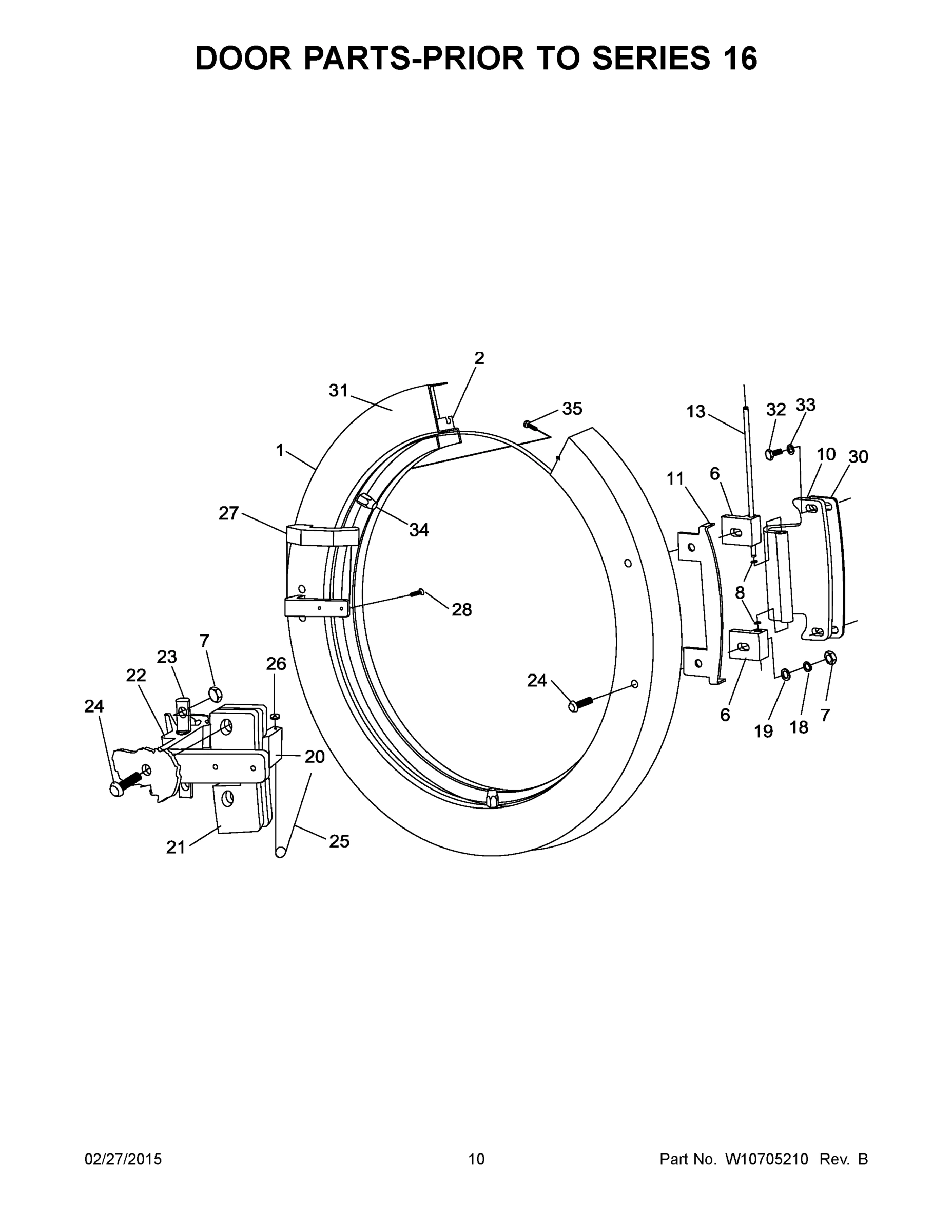 06 - DOOR PARTS-PRIOR TO SERIES 16