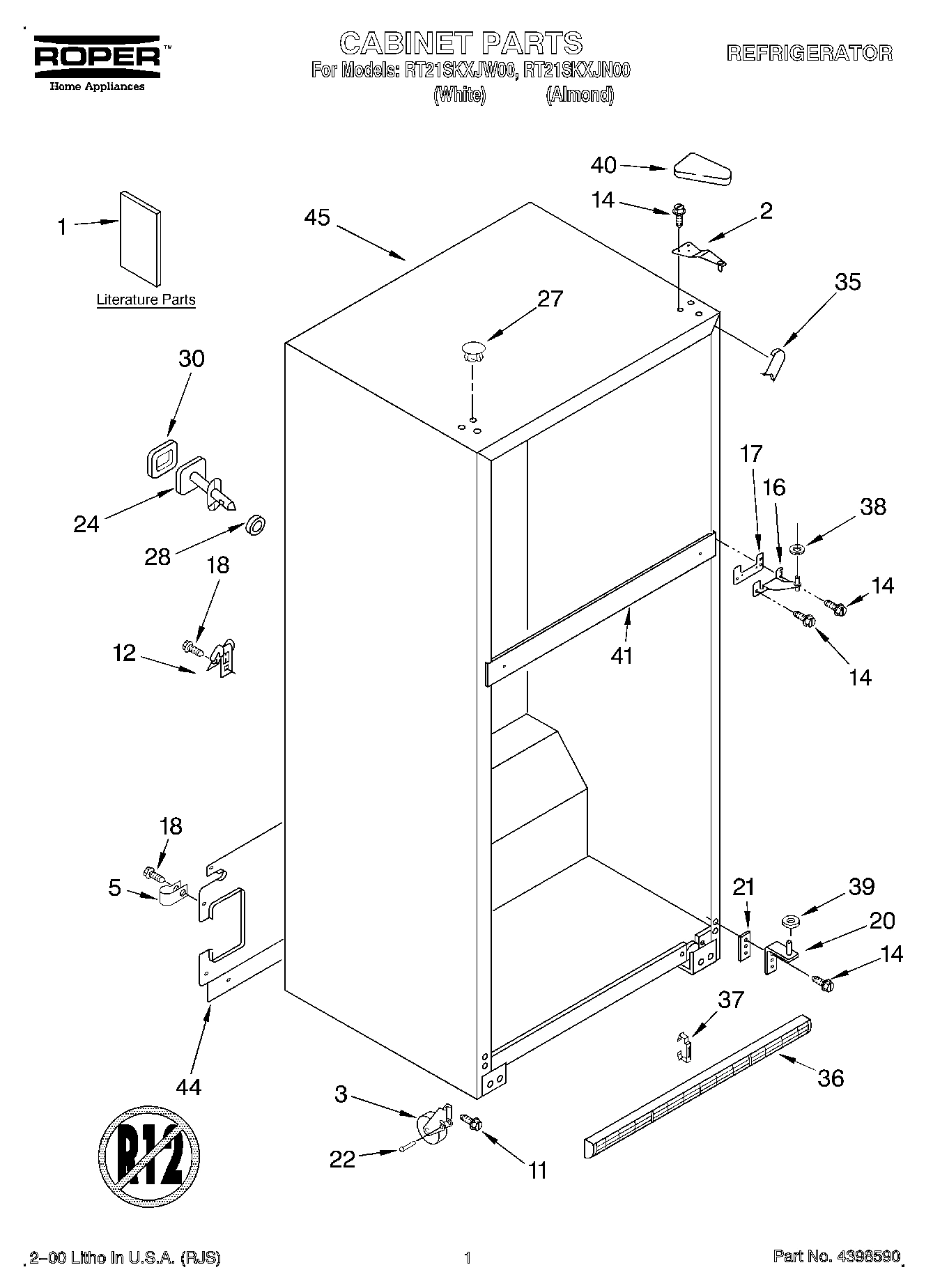 01 - CABINET, LITERATURE