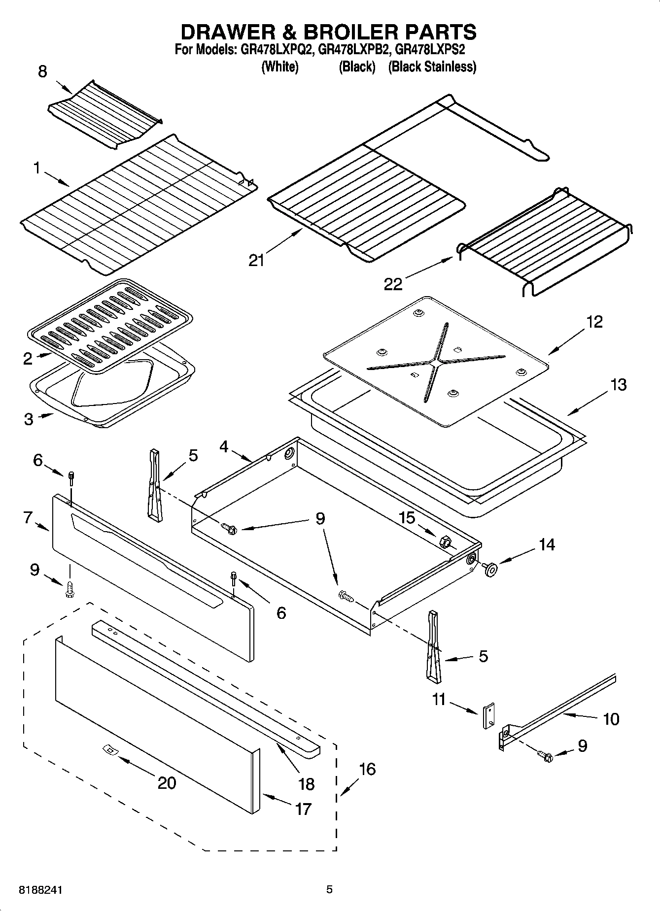 04 - DRAWER & BROILER PARTS