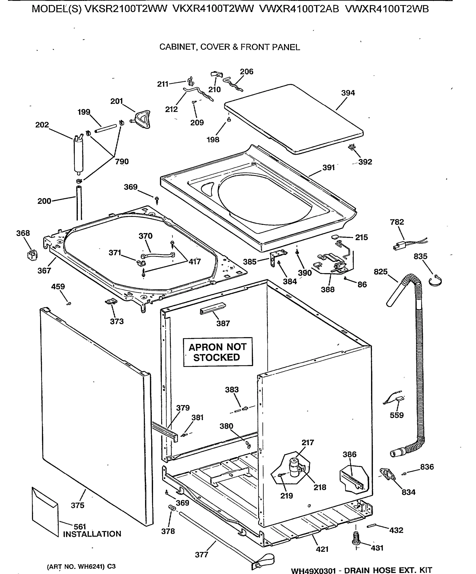 CABINET, COVER & FRONT PANEL