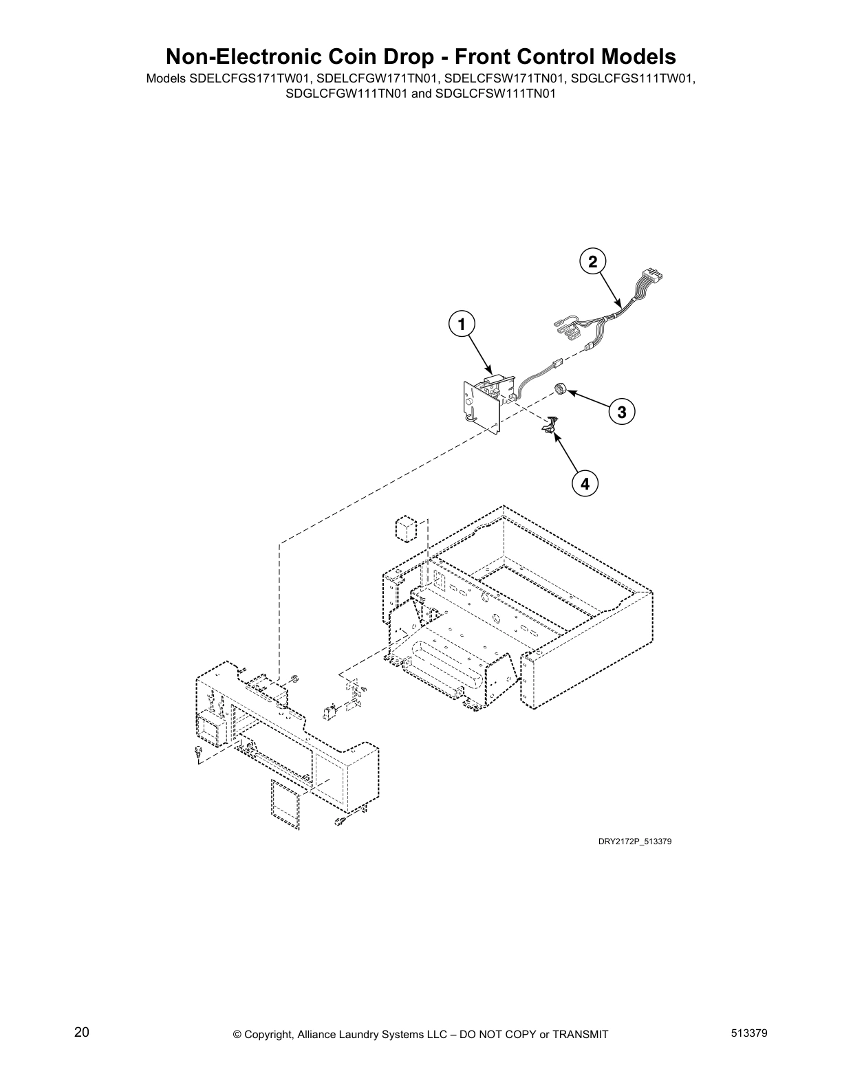 Non-Electronic Coin Drop - Front Control Models
