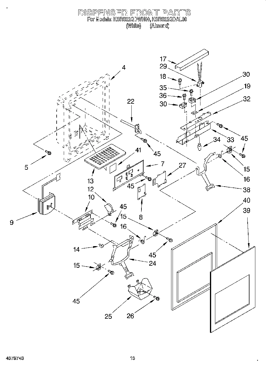 08 - DISPENSER FRONT