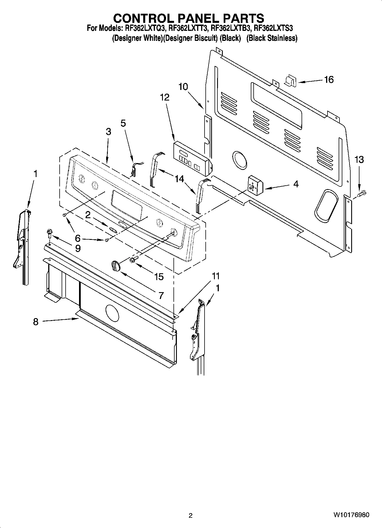 02 - CONTROL PANEL PARTS