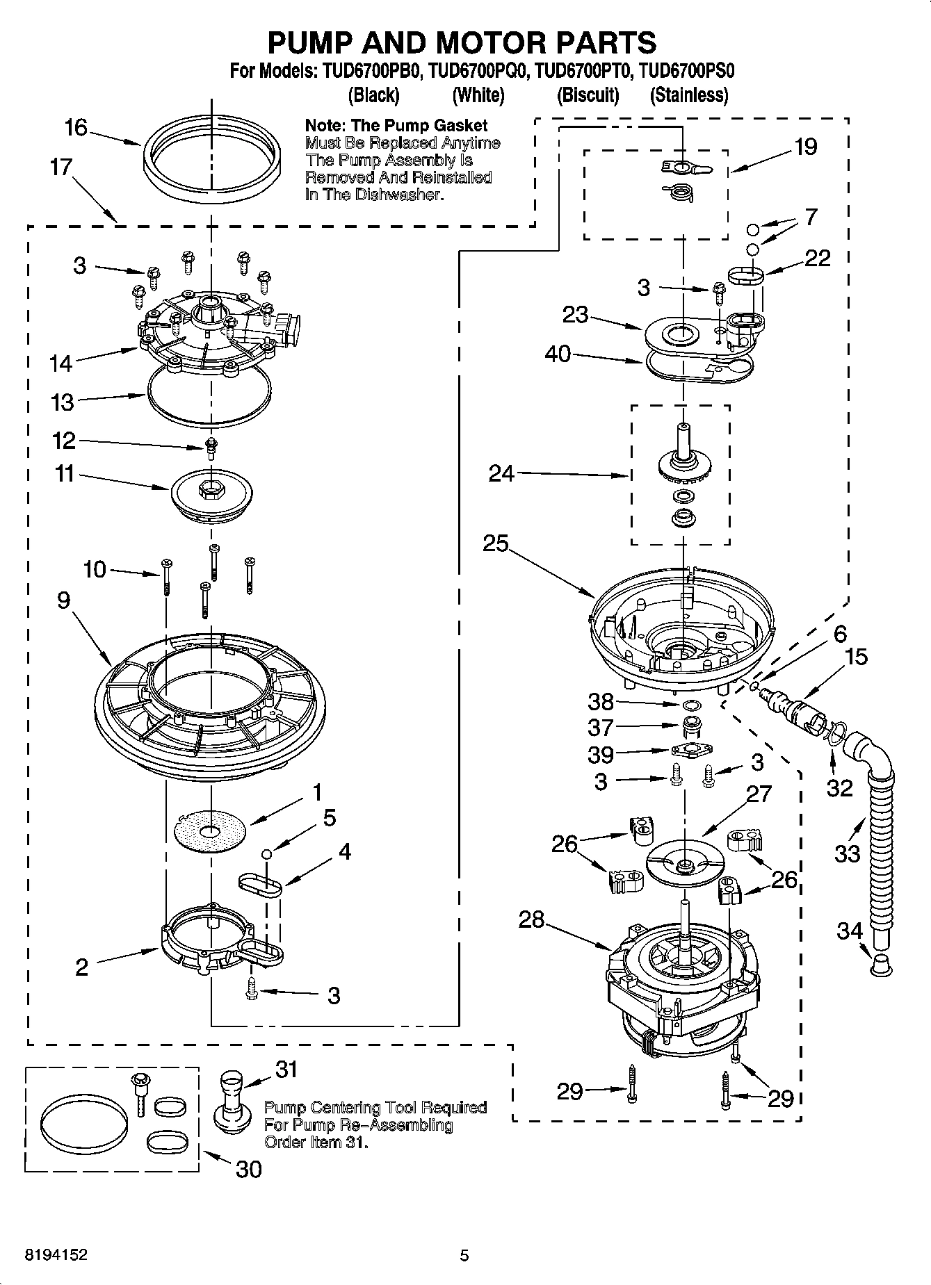 04 - PUMP AND MOTOR PARTS